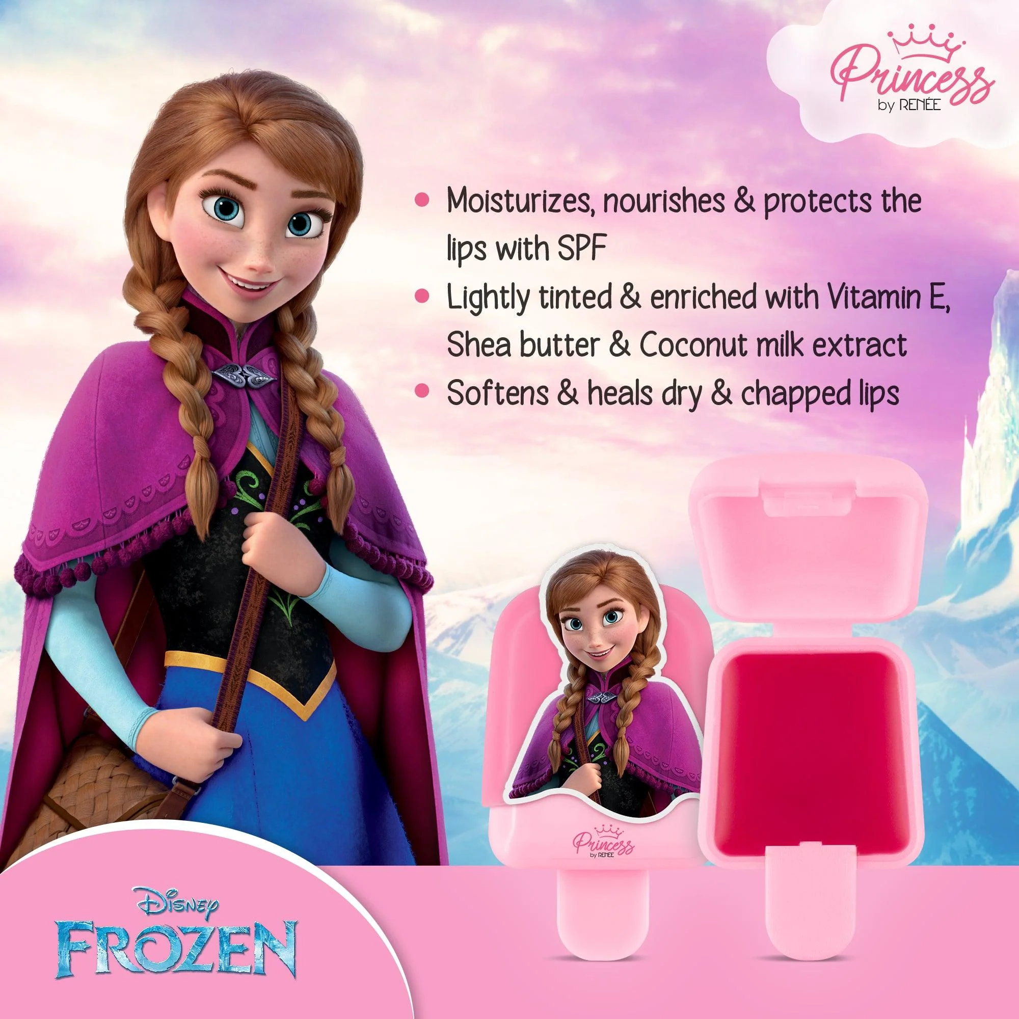 Popsicle Lip Balm - Disney Frozen Princess By RENEE, 2g - Image 4