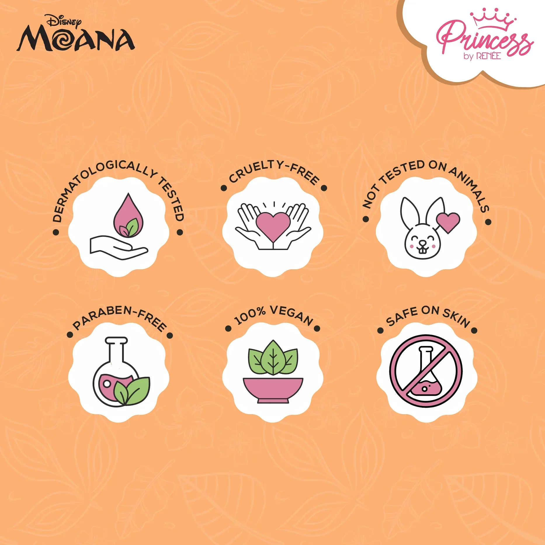 Moana’s Stick On Nails For Preteens - Disney Princess by RENEE, Pack of 24 - Image 12