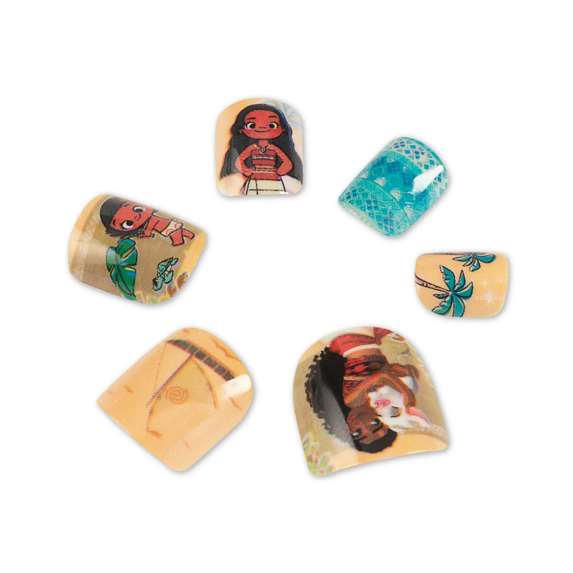 Moana’s Stick On Nails For Preteens - Disney Princess by RENEE, Pack of 24 - Image 9