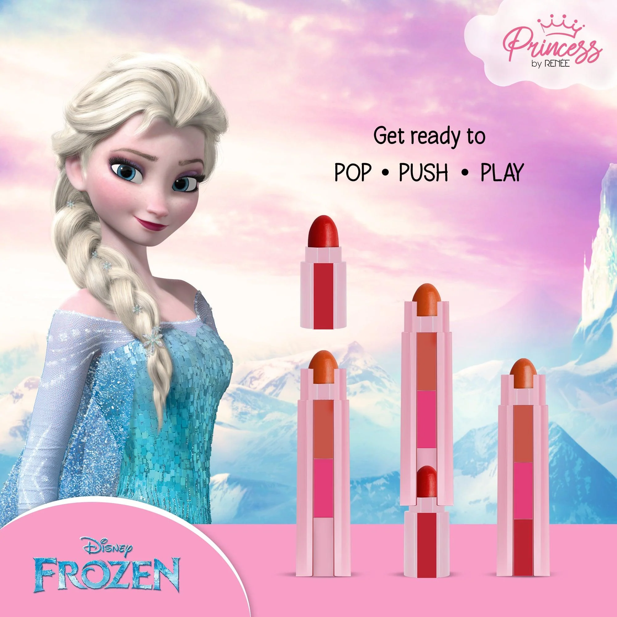 Candy 3-In-1 Tinted Lipstick - Disney Frozen Princess By RENEE, 4.5g - Image 5