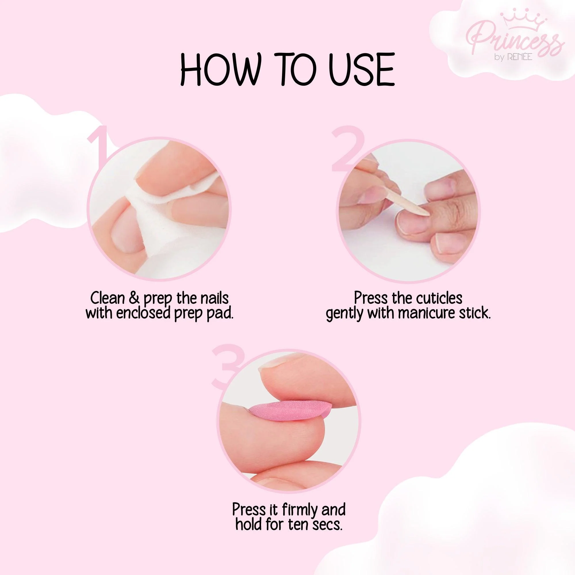 Stick On Nails by Princess by RENEE, Pack of 24 - Image 7