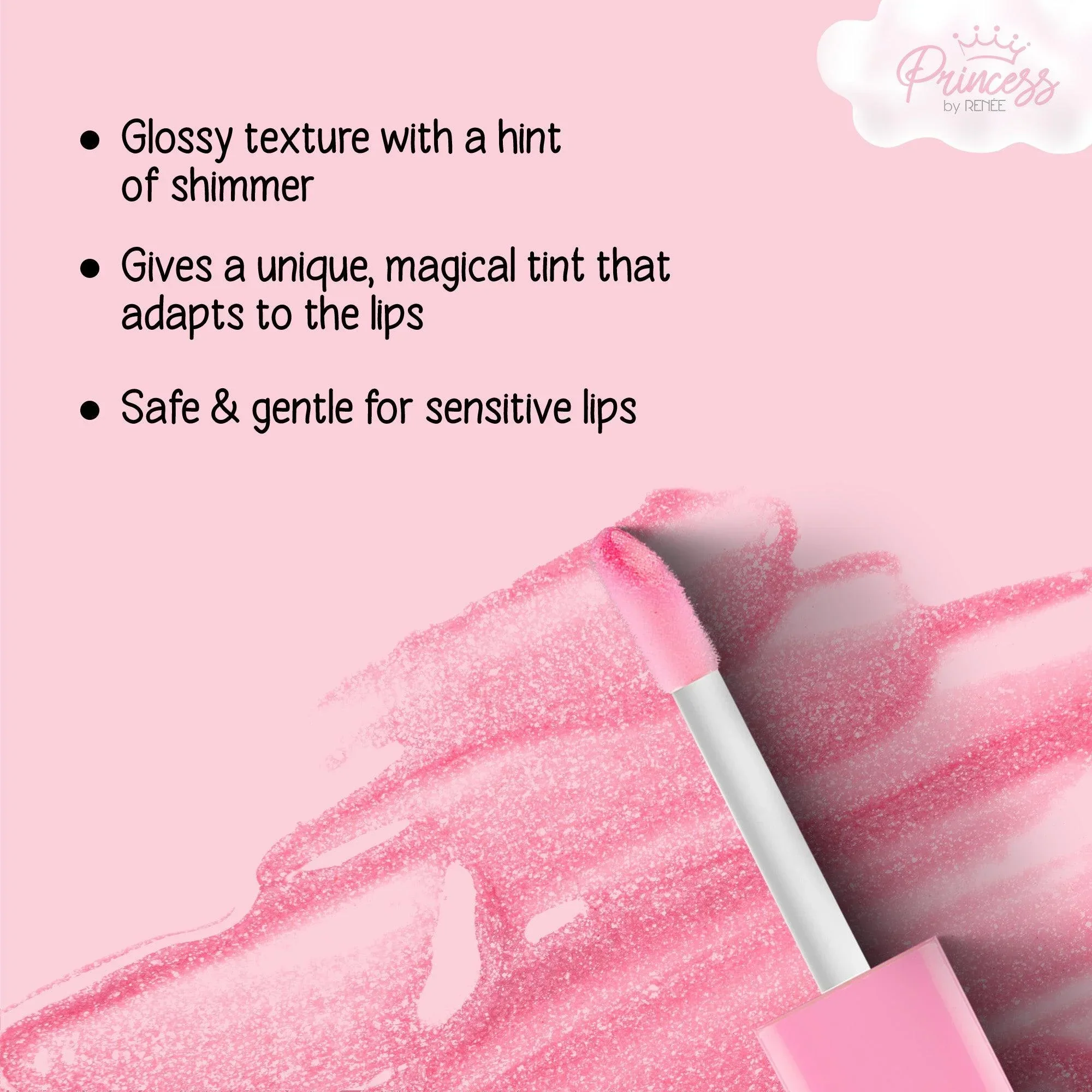 Sugar Sparkles Colour Changing Lip Gloss by Princess By RENEE, 4 ml - Image 6