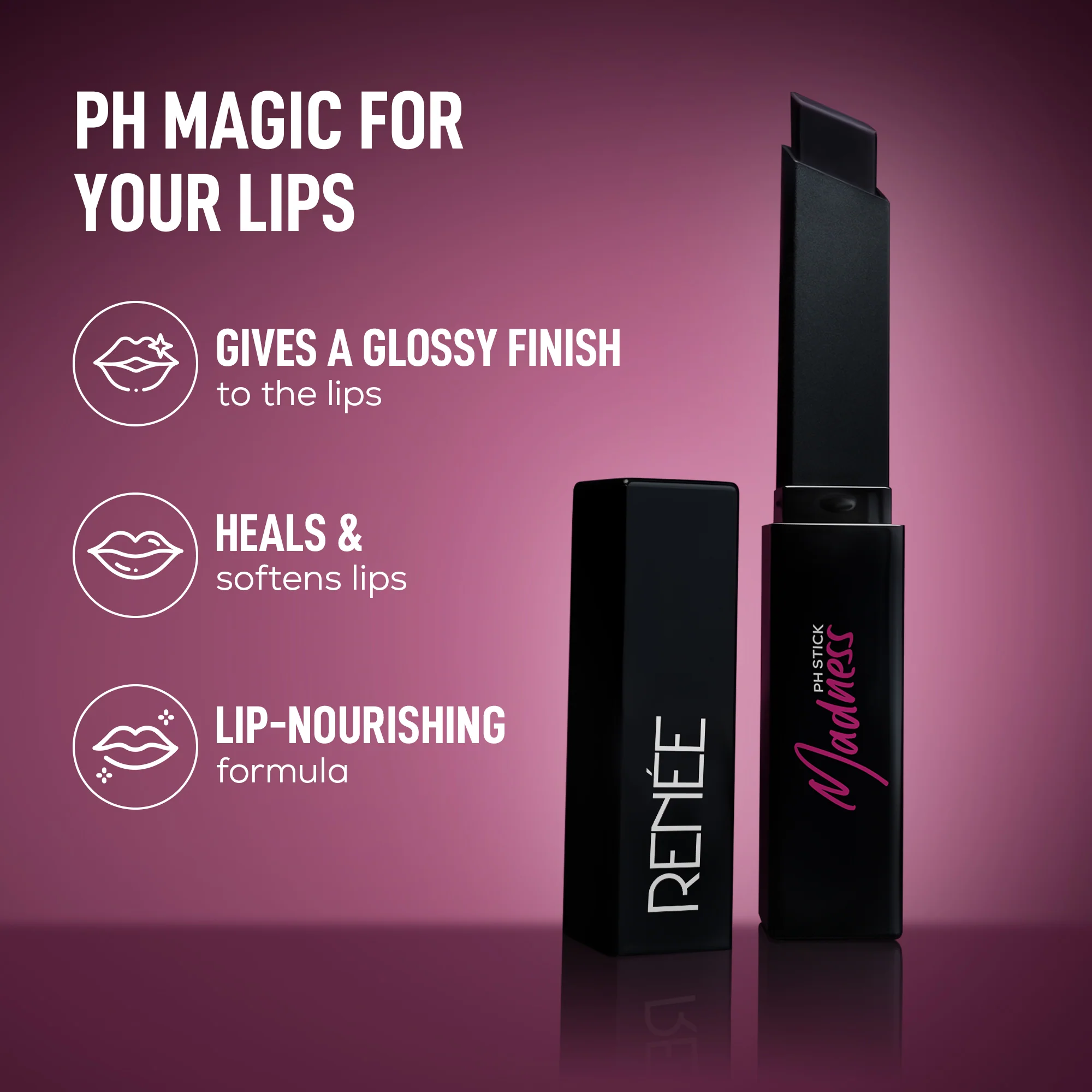 RENEE Madness pH Lipstick, 3g - Image 4