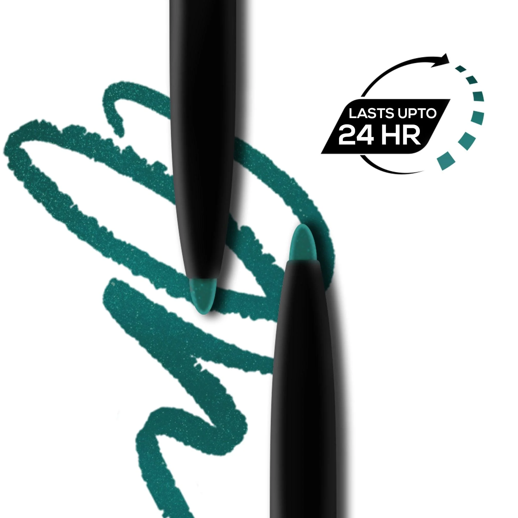 RENEE Bold Green Kajal Pen with Sharpener, 0.35g - Image 3