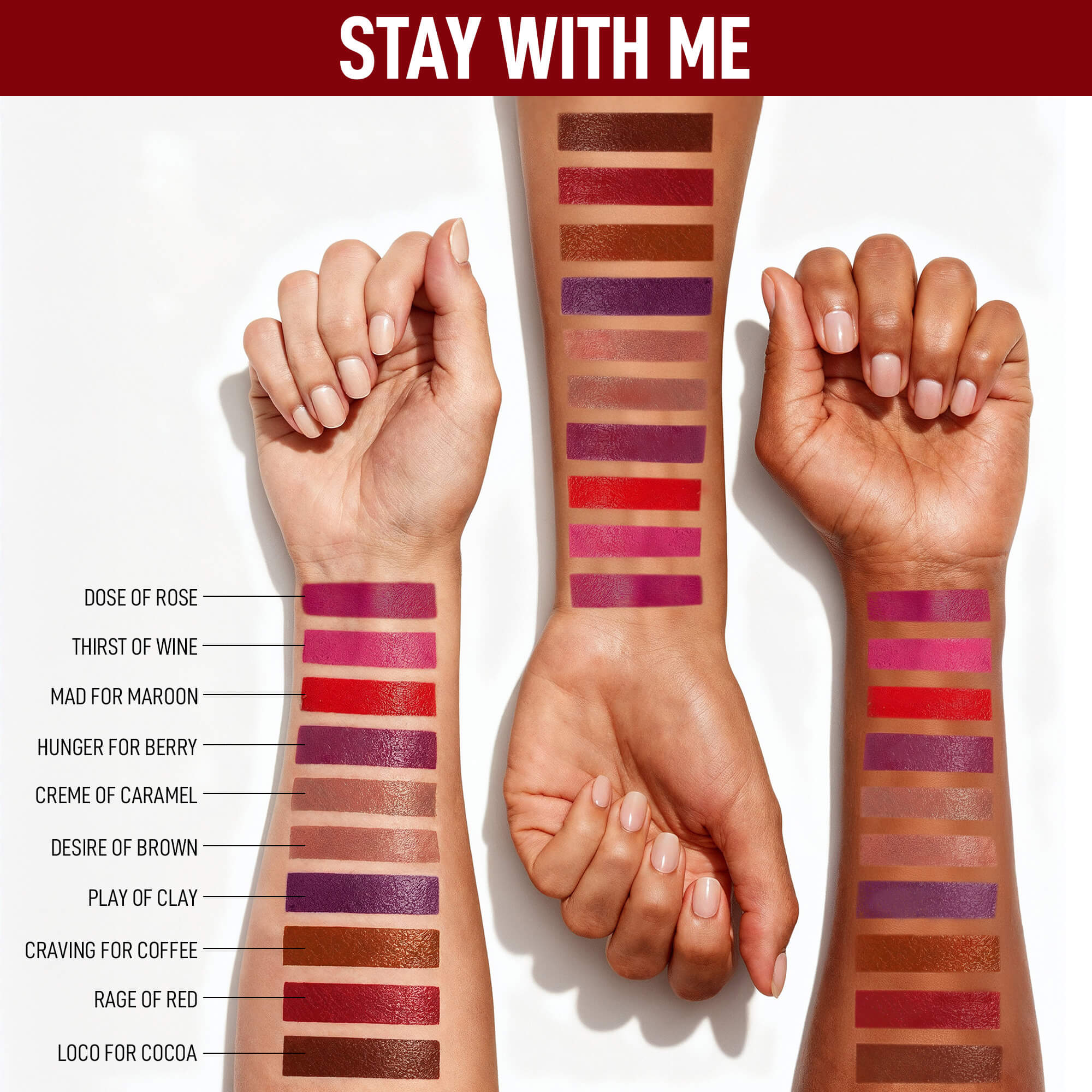 RENEE Curve Matte Lip Liner & Stay With Me Matte Liquid Lipstick Set - Image 6