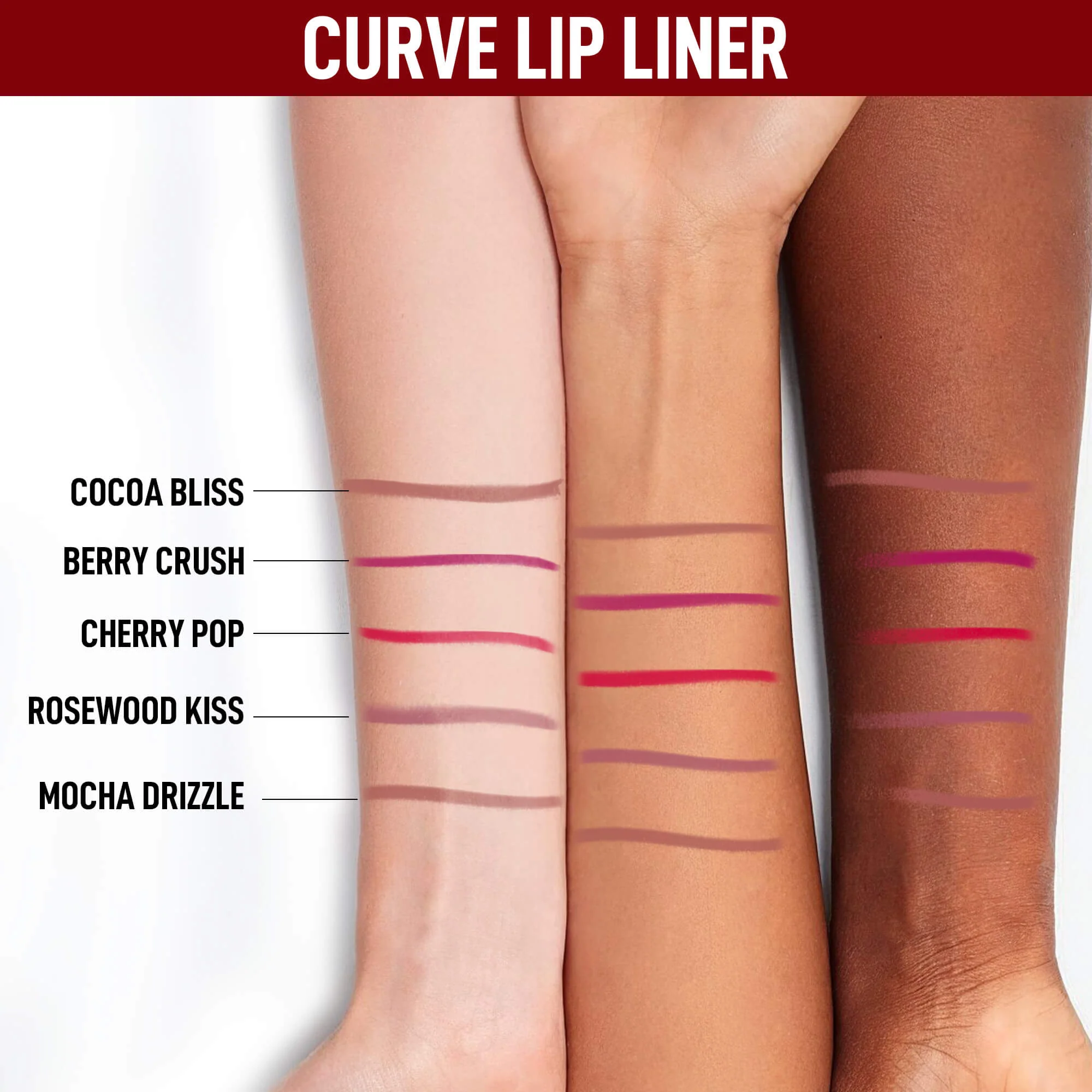 RENEE Curve Matte Lip Liner & Stay With Me Matte Liquid Lipstick Set - Image 7