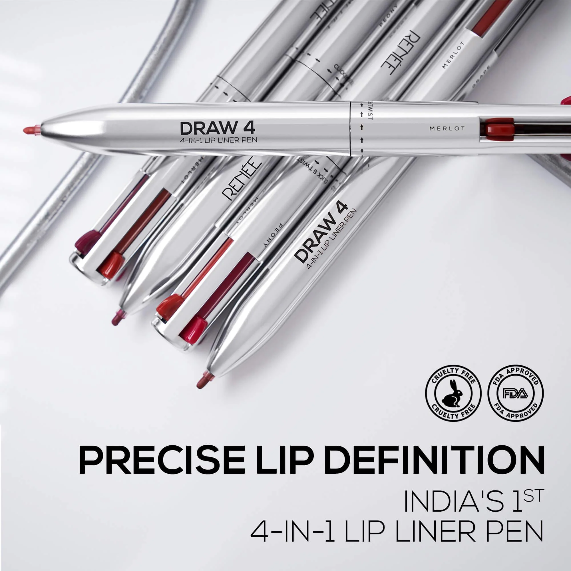 RENEE Draw 4 4-IN-1 Lip Liner - Image 5