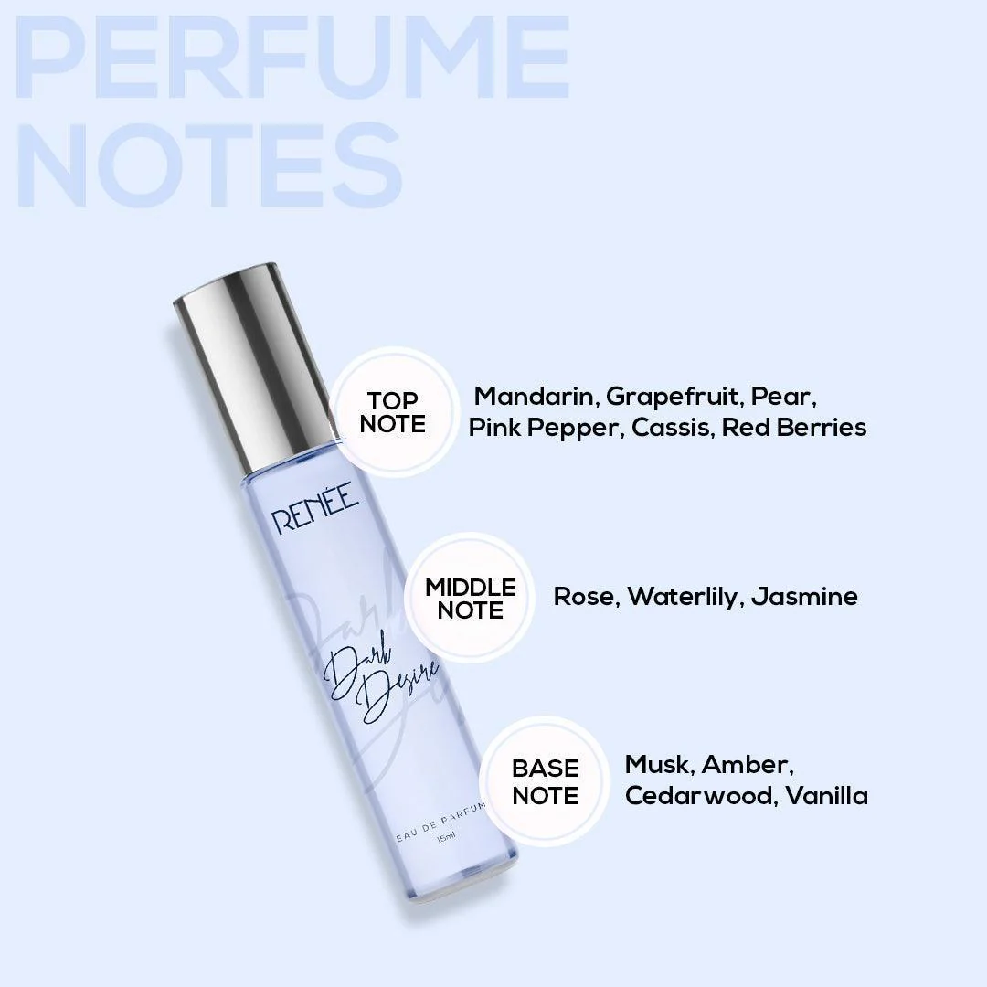 RENEE Eau De Parfum Premium Fragrance Set - Bloom & Dark Desire, Pack of 2 - Image 4