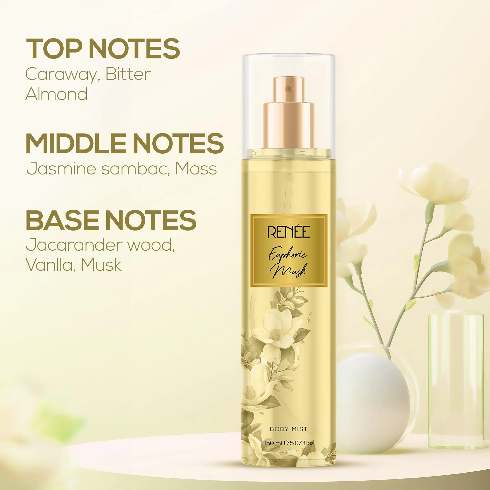 RENEE Euphoric Musk Body Mist, 150ml - Image 4