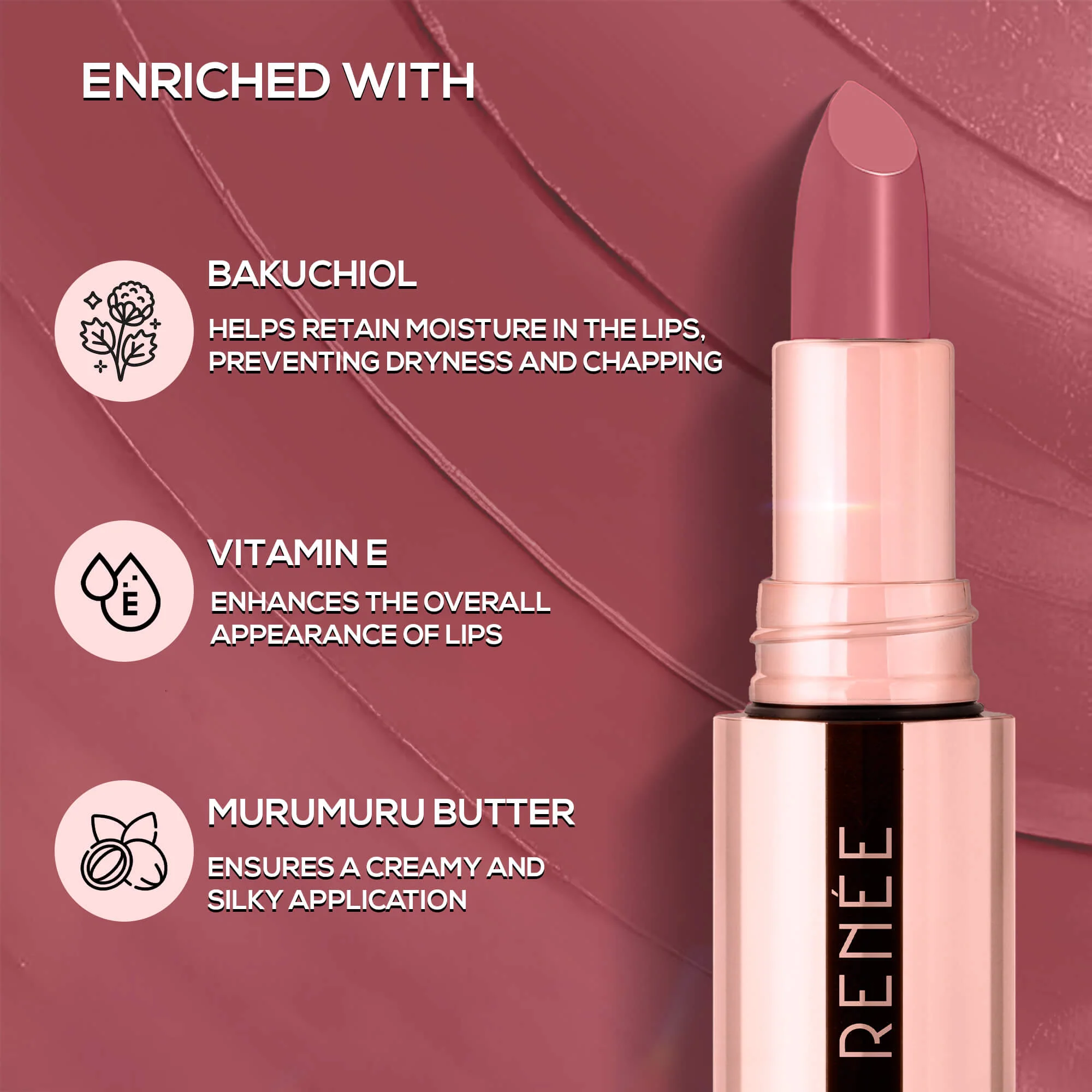 RENEE Everstay Long Stay Matte Lipstick, 4.2 g - Image 45