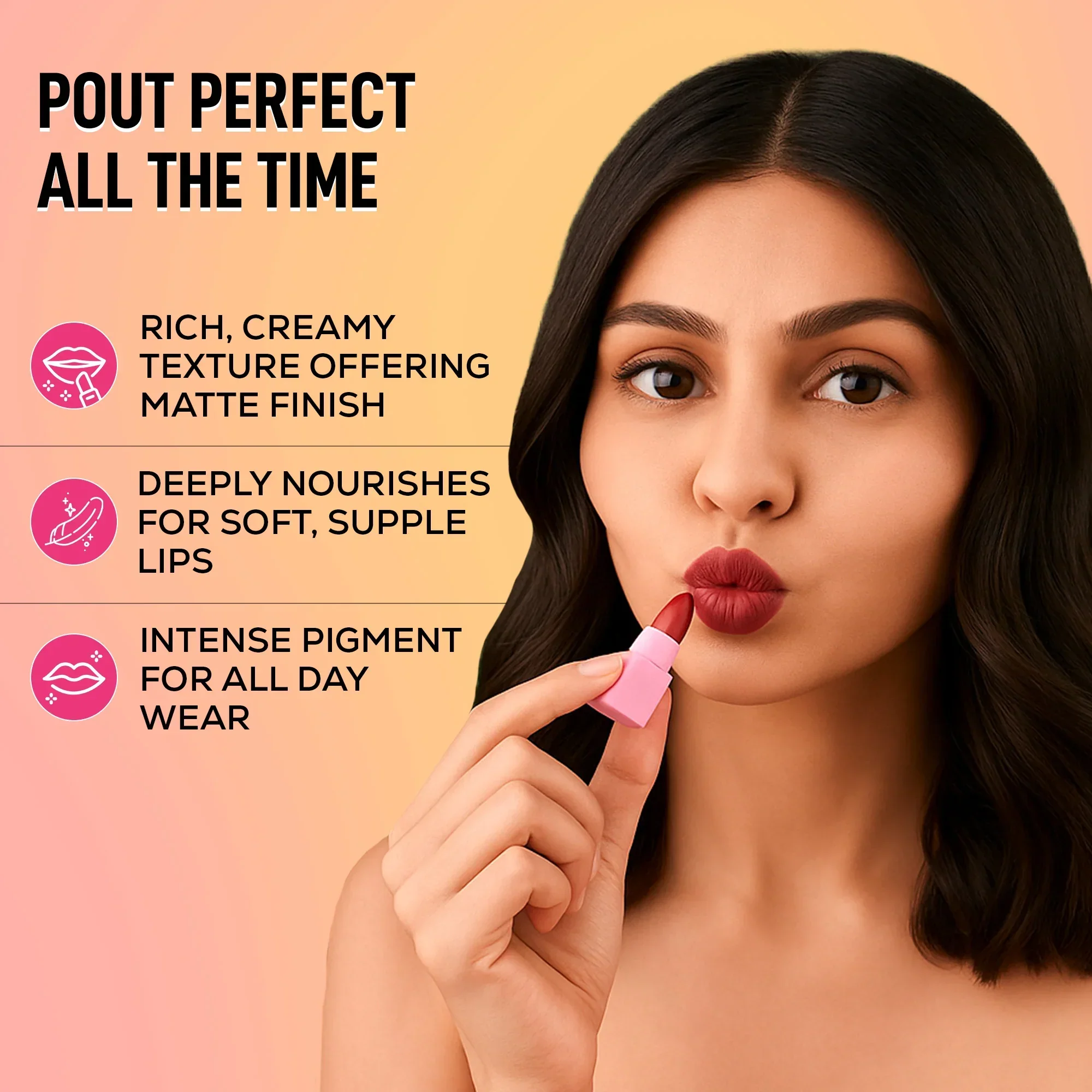 RENEE Everyday Dozen Pout Mini Matte, Long-Lasting Lipsticks- Set of 12 - Image 2
