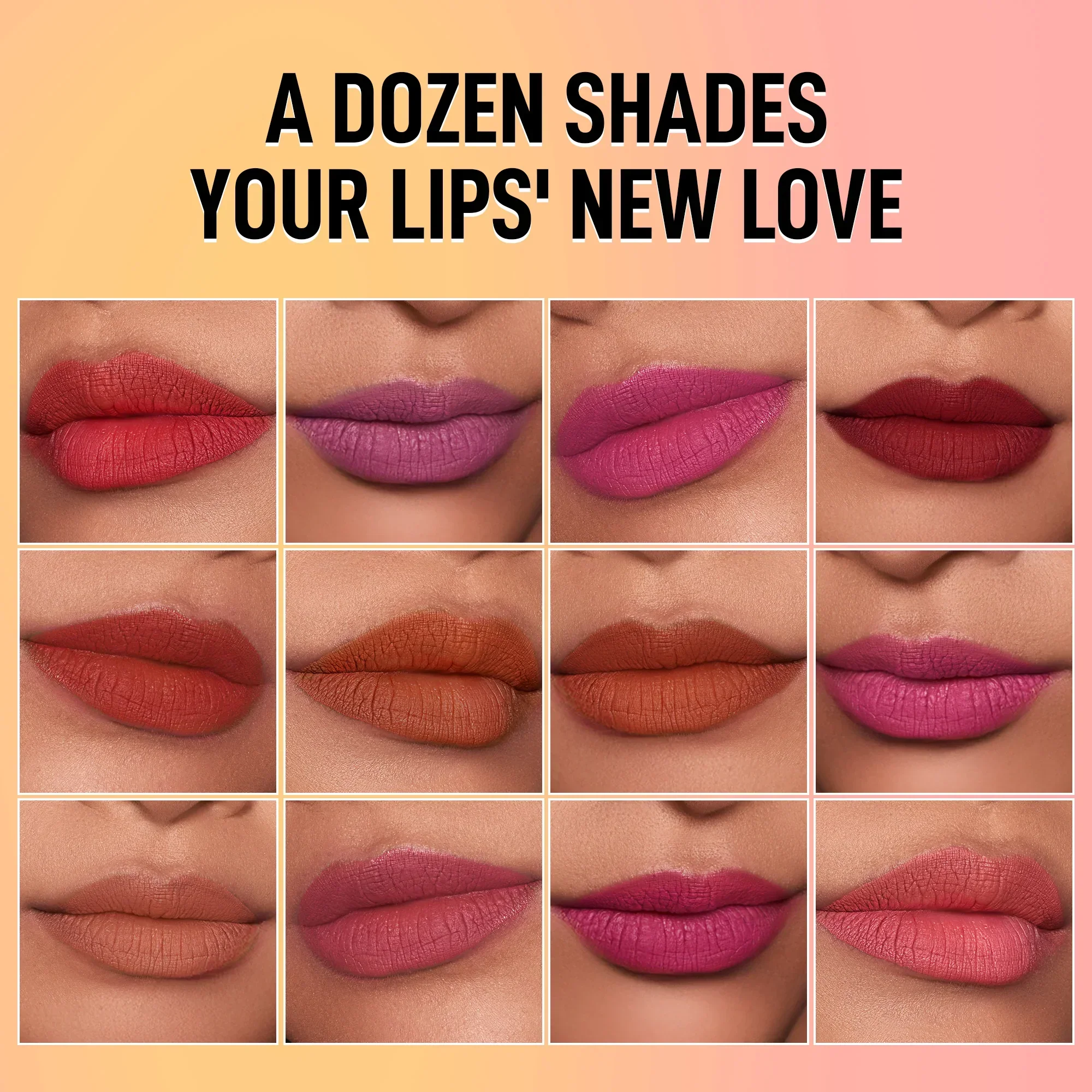 RENEE Everyday Dozen Pout Mini Matte, Long-Lasting Lipsticks- Set of 12 - Image 5