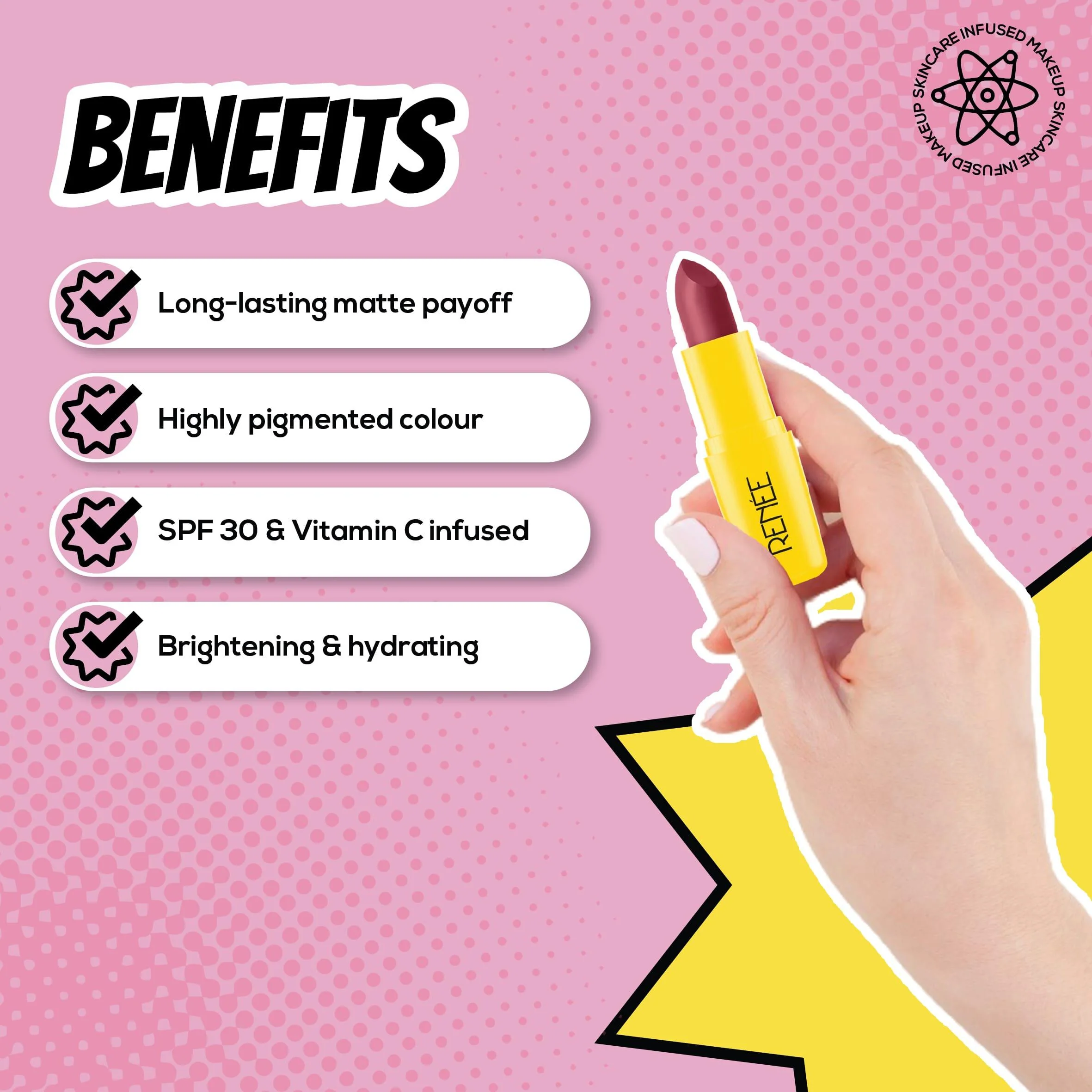 RENEE Everyday Matte Lipstick, 3 g - Image 15