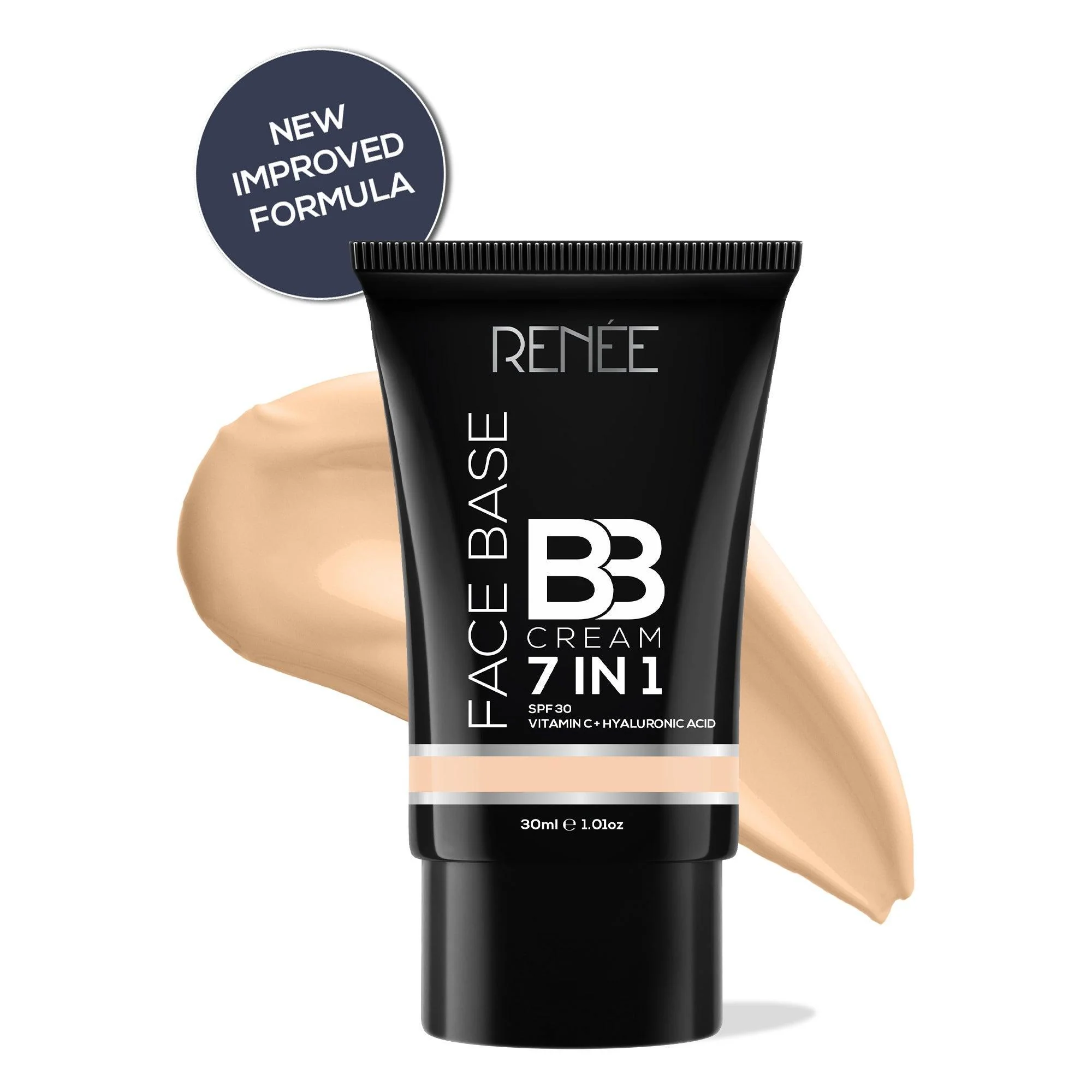 RENEE Face Base 7 in 1 BB Cream with SPF 30, Hyaluronic Acid & Vitamin C, 30 ml - Image 10