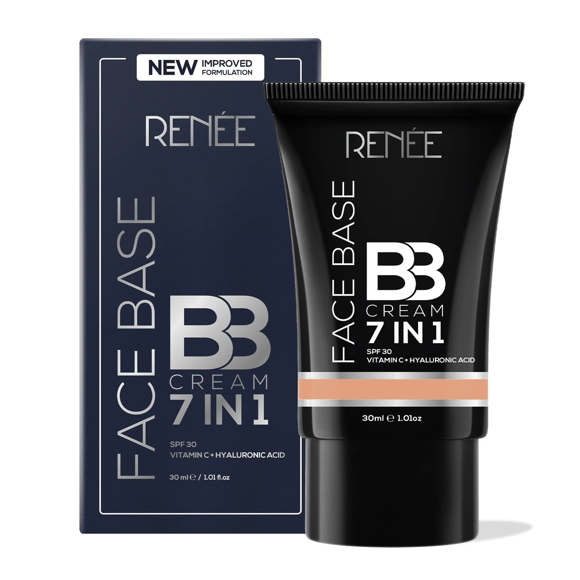 RENEE Face Base 7 in 1 BB Cream with SPF 30, Hyaluronic Acid & Vitamin C, 30 ml - Image 65