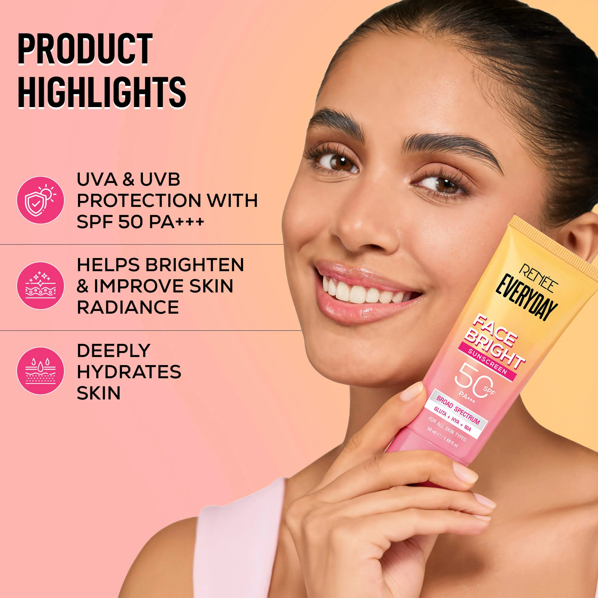 RENEE Everyday Face Bright Gentle Facewash + Serum in Cream Combo of 2 - Image 18