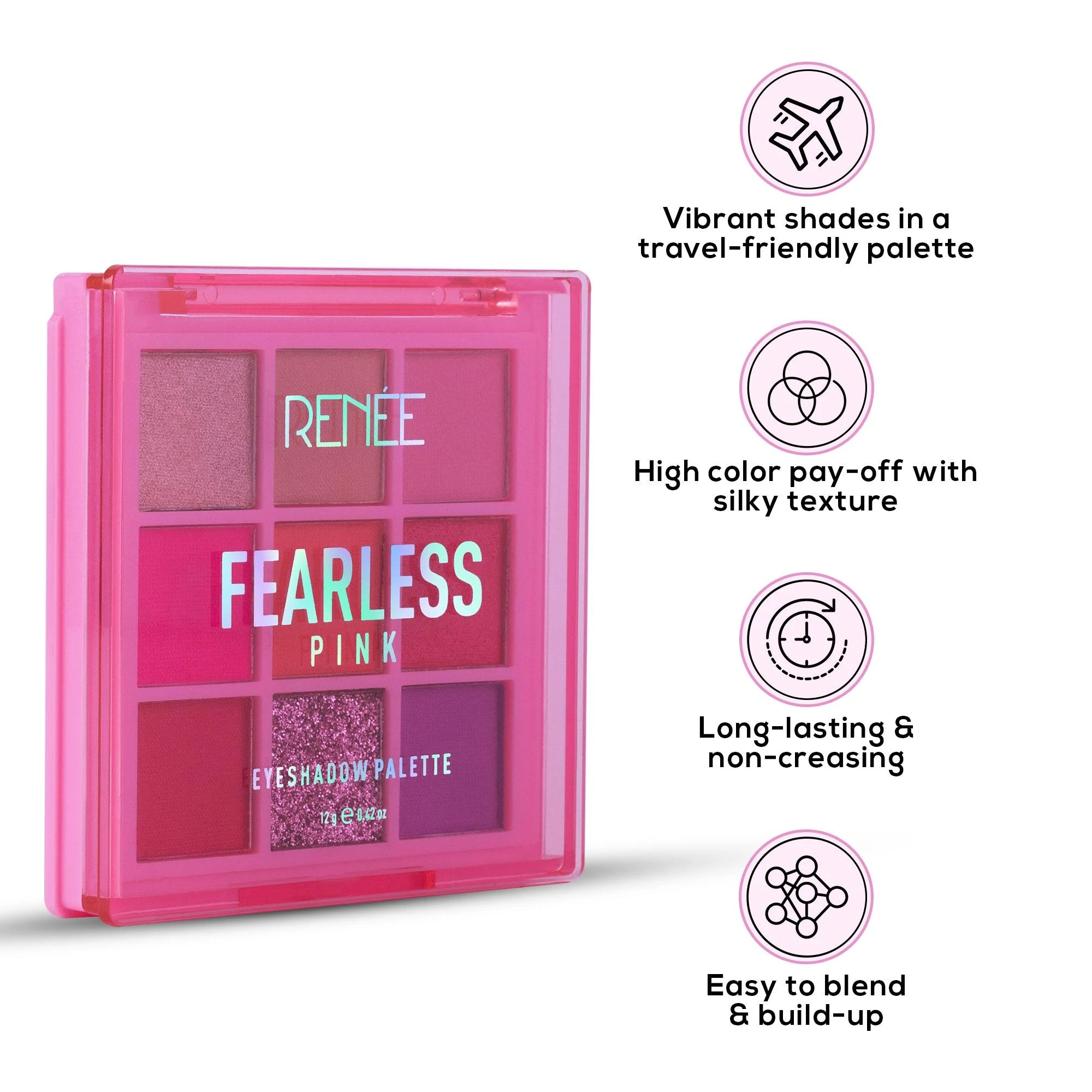 RENEE Fearless Eyeshadow Palette, 12 g - Image 2