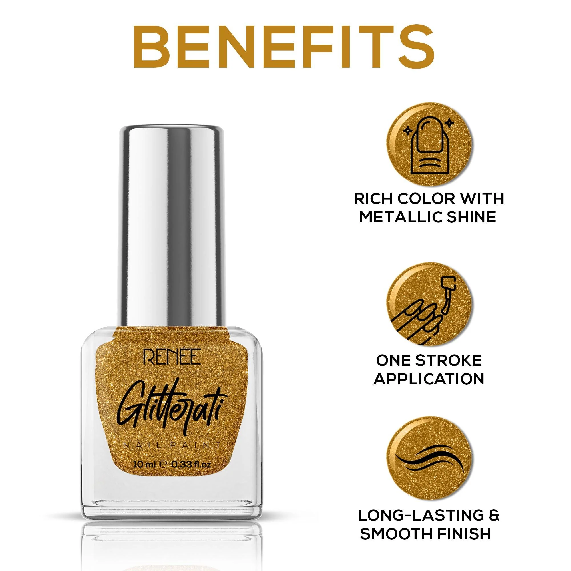 RENEE Glitterati Nail Paint 10ml - Image 38