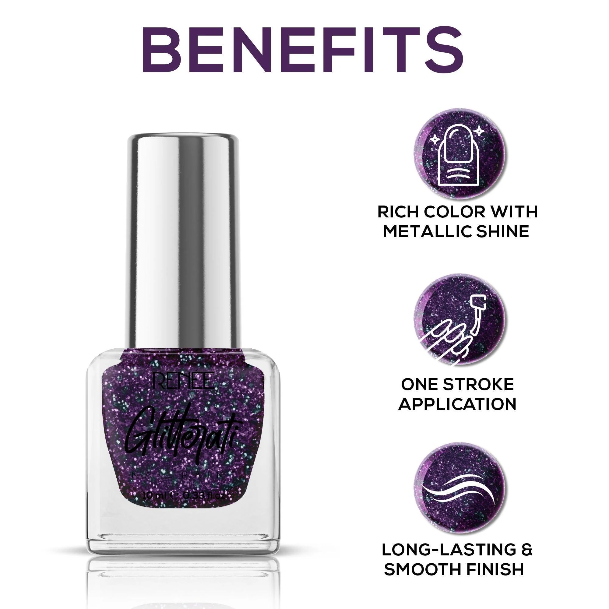 RENEE Glitterati Nail Paint 10ml - Image 60