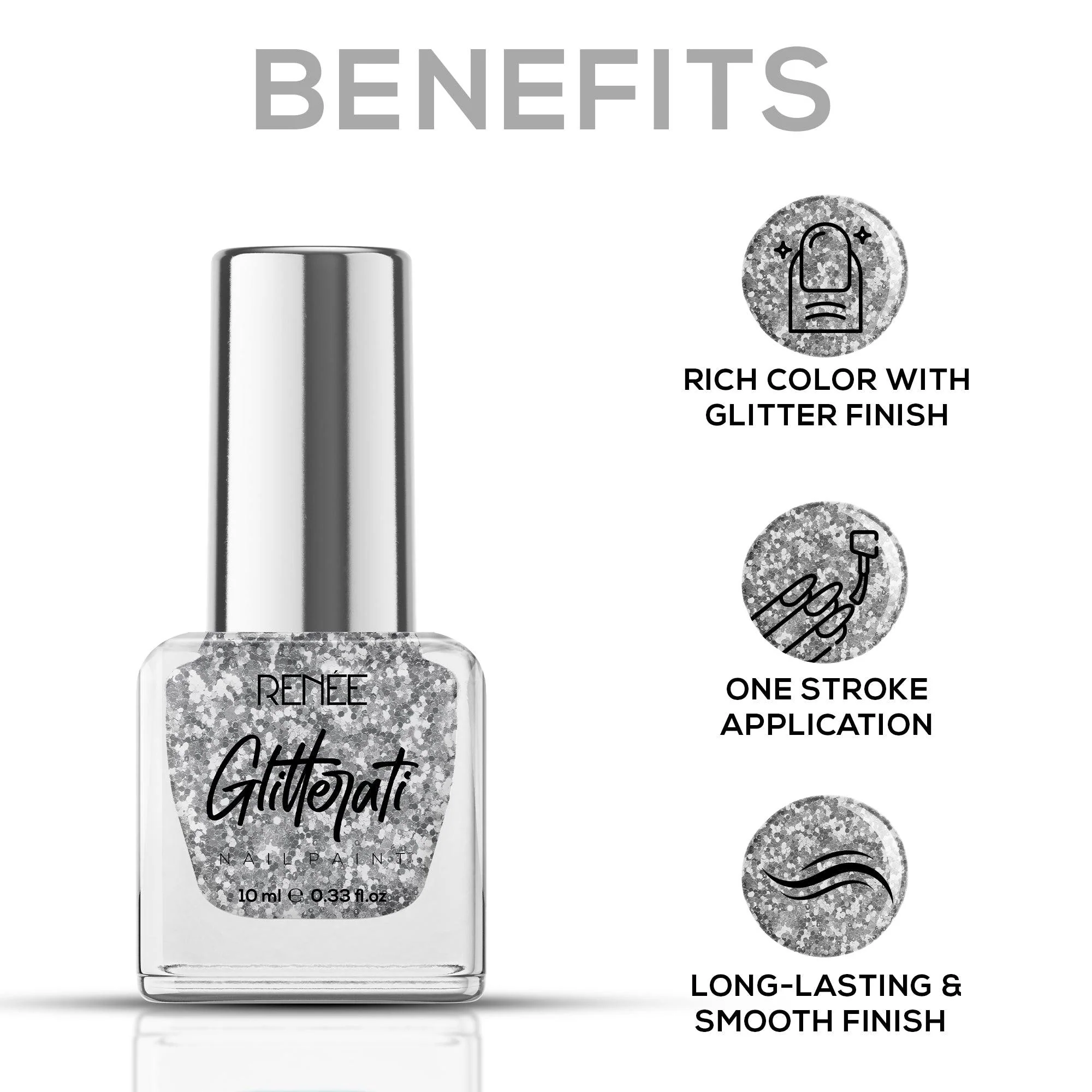 RENEE Glitterati Nail Paint 10ml - Image 8