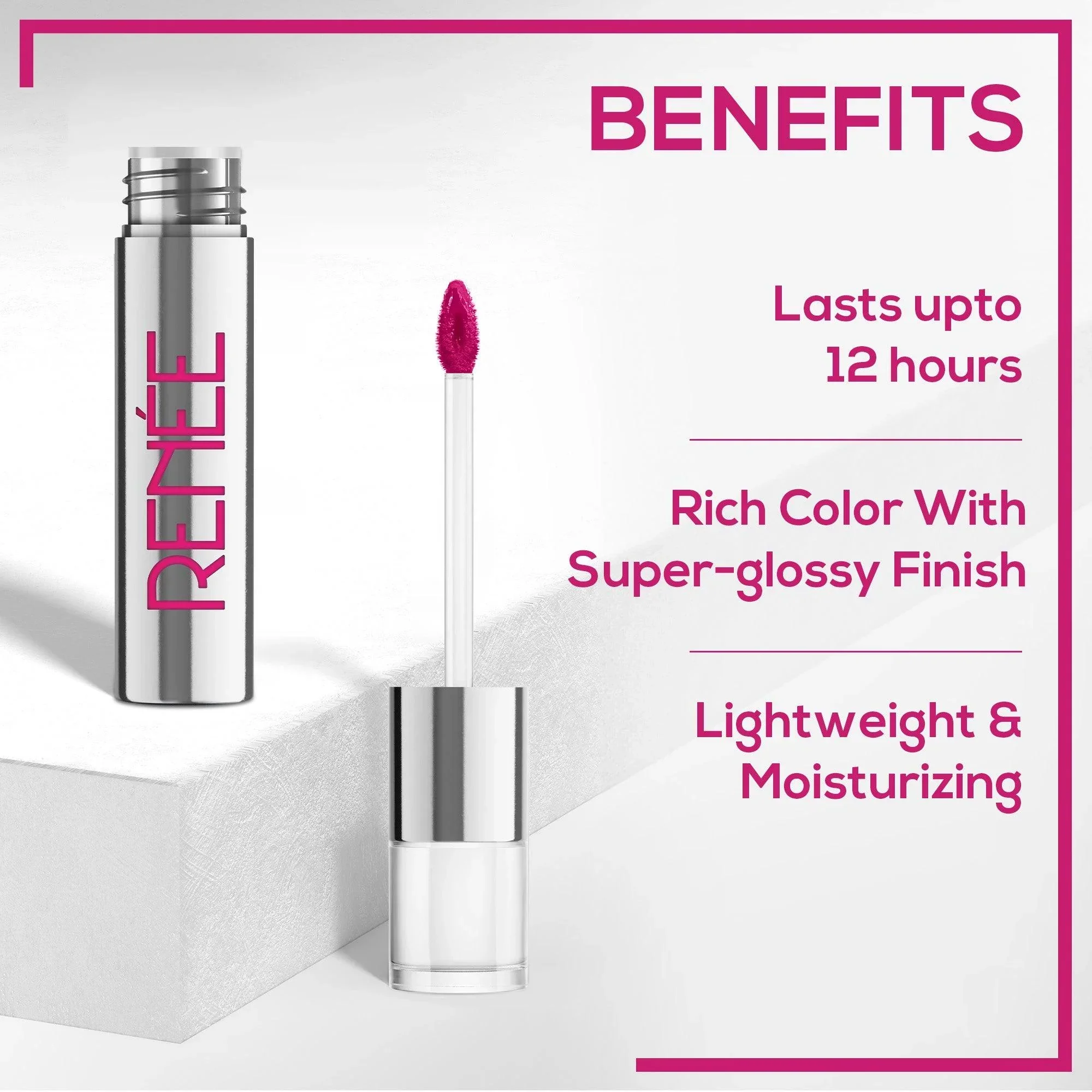 RENEE Gloss Stay - Transfer Proof Glossy Liquid Lip Color, 3.5 ml - Image 20
