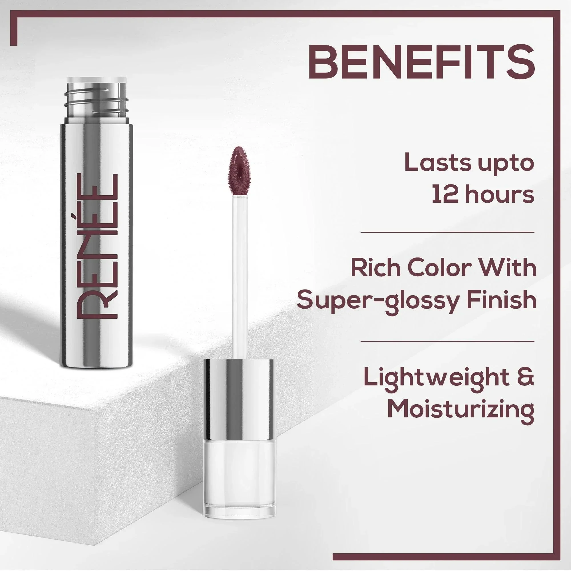 RENEE Gloss Stay - Transfer Proof Glossy Liquid Lip Color, 3.5 ml - Image 43