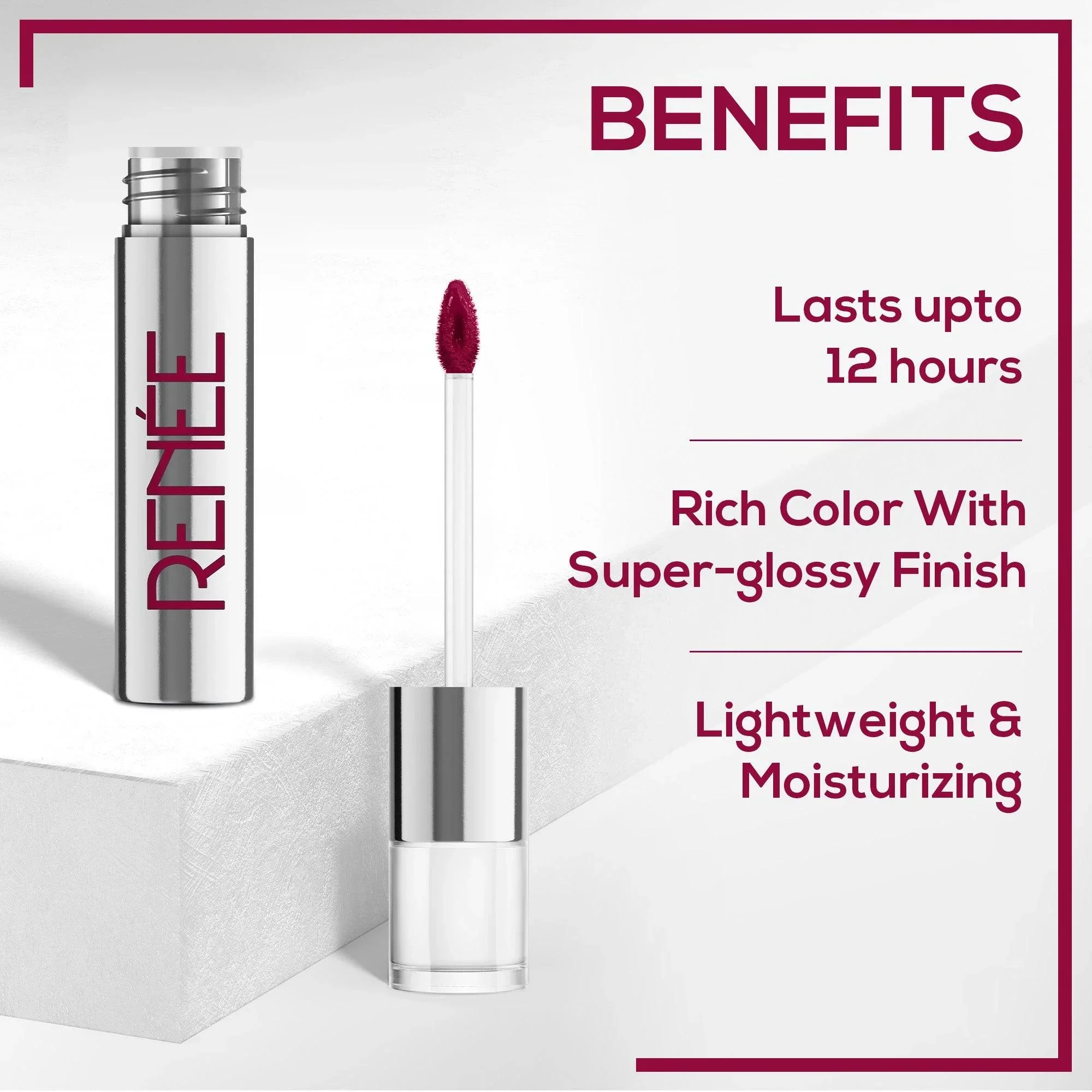 RENEE Gloss Stay - Transfer Proof Glossy Liquid Lip Color, 3.5 ml - Image 67