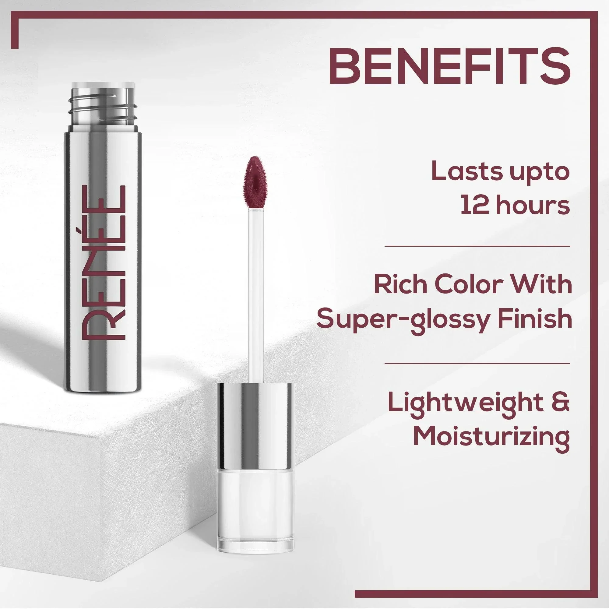 RENEE Gloss Stay - Transfer Proof Glossy Liquid Lip Color, 3.5 ml - Image 75