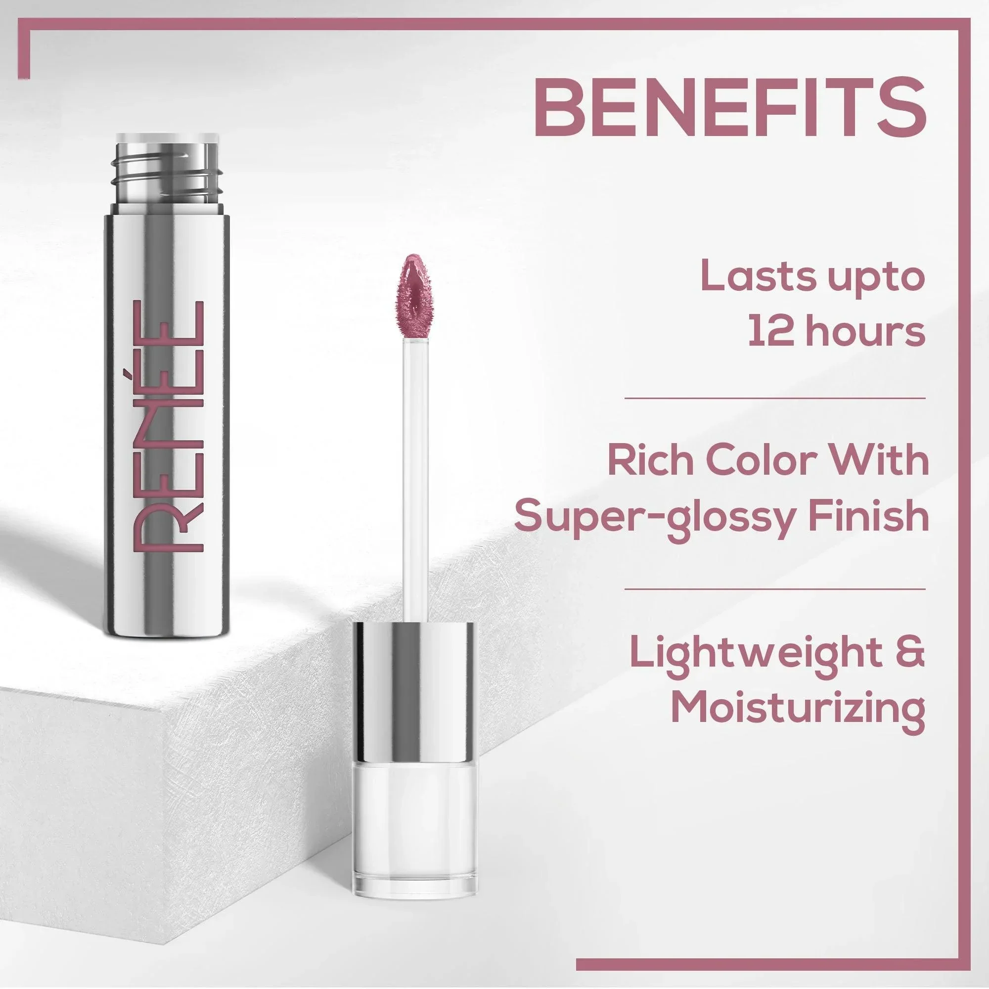 RENEE Gloss Stay - Transfer Proof Glossy Liquid Lip Color, 3.5 ml - Image 83