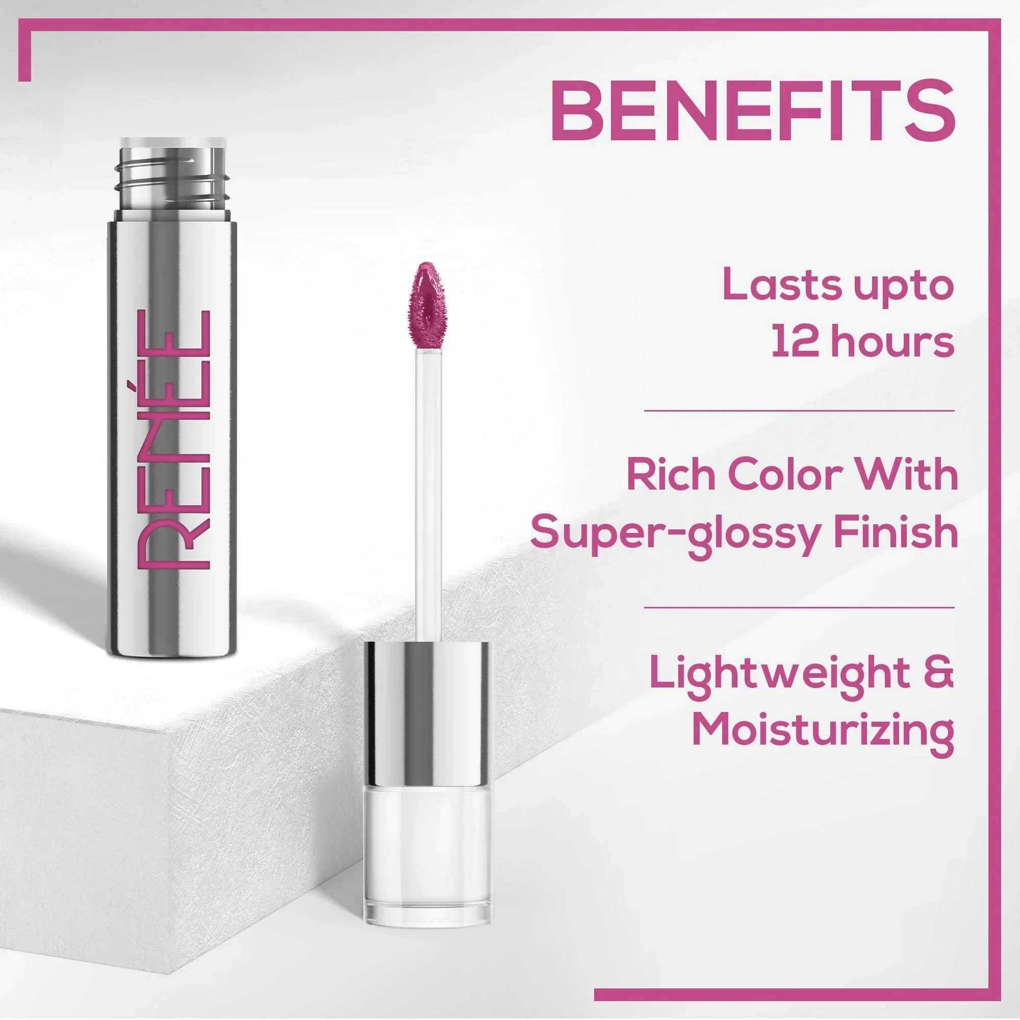 RENEE Gloss Stay - Transfer Proof Glossy Liquid Lip Color, 3.5 ml - Image 99