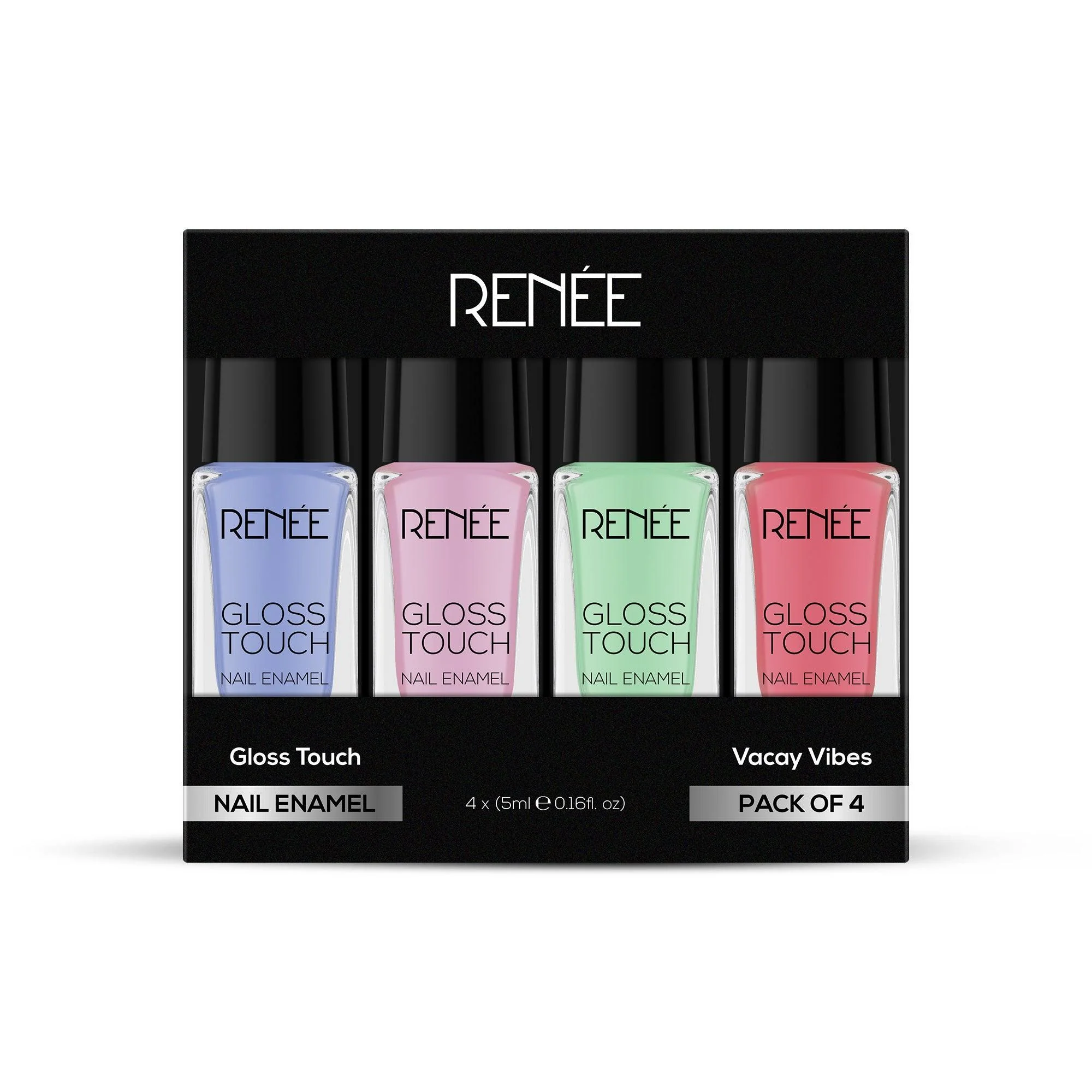 RENEE Gloss Touch Set of 4 Nail Enamels, 5 ml each - Image 19