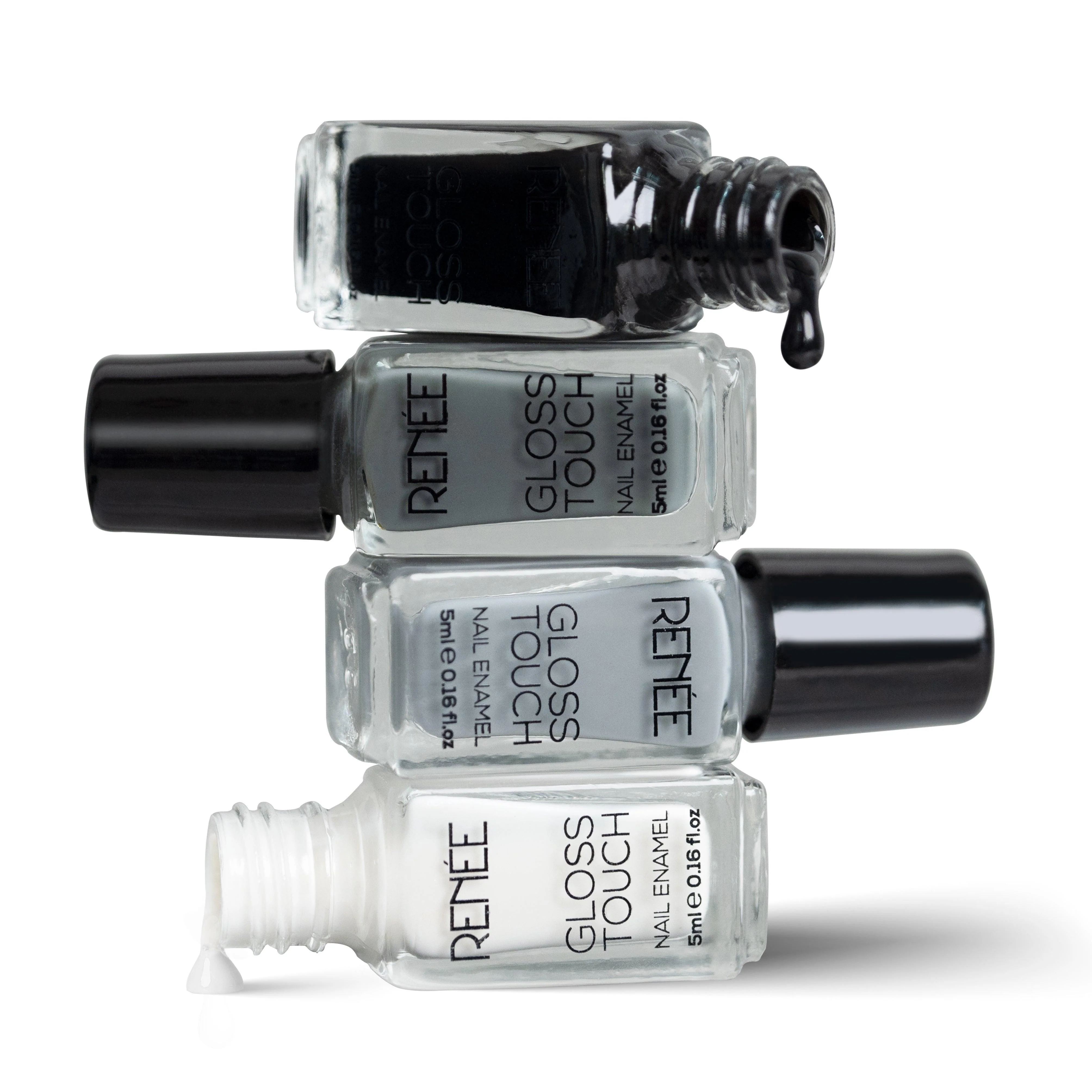 RENEE Gloss Touch Set of 4 Nail Enamels, 5 ml each - Image 6
