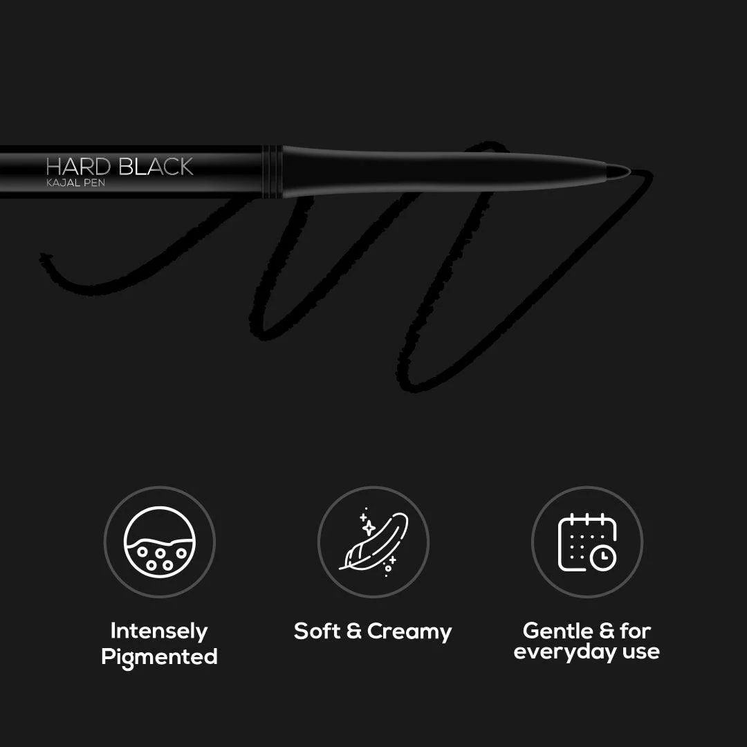 RENEE Hard Black Kajal Pen with Sharpener, 0.35 g - Image 10