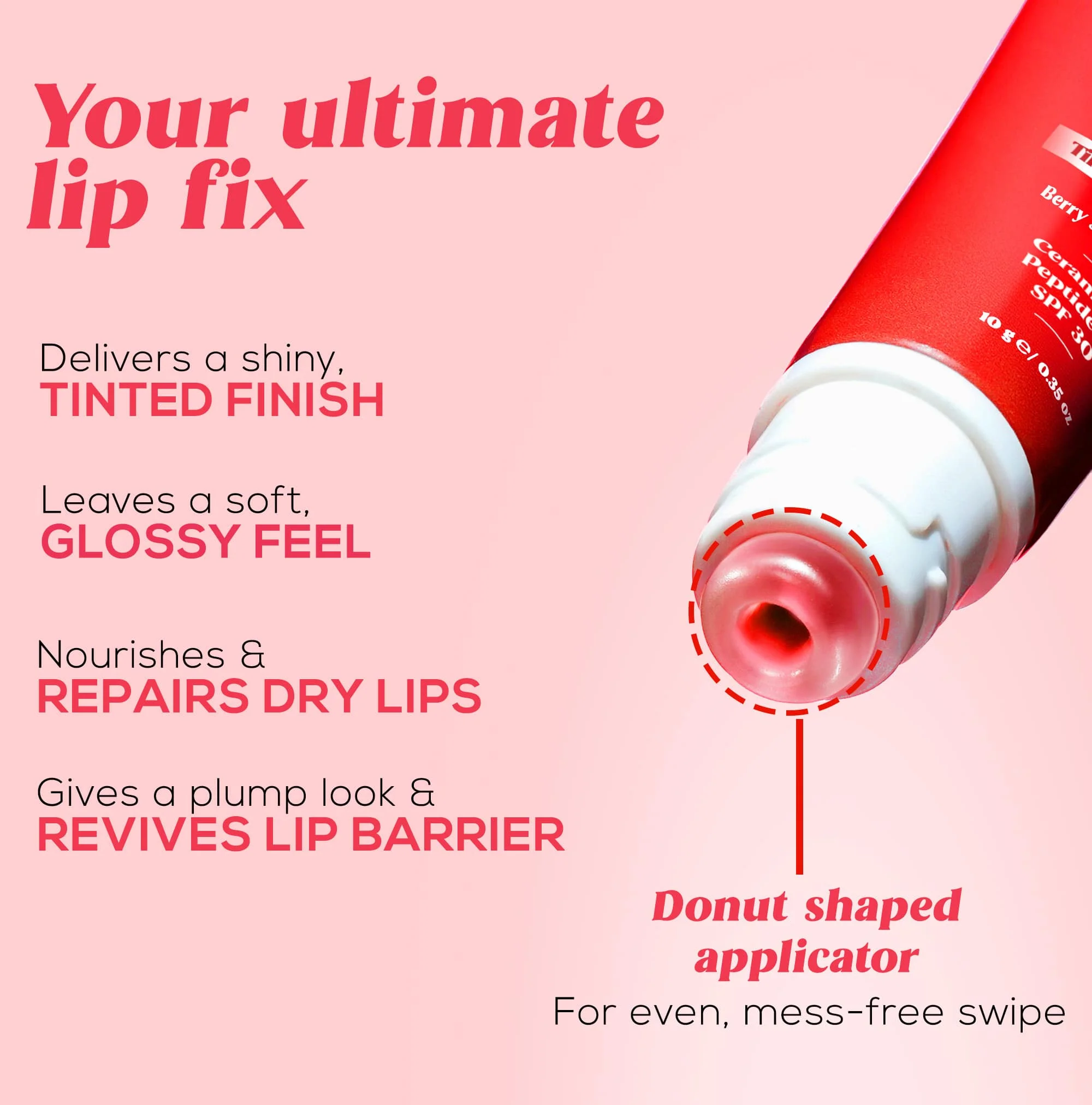 RENEE Juicy Fix Tinted Lip Balm With SPF 30, 10g - Image 3