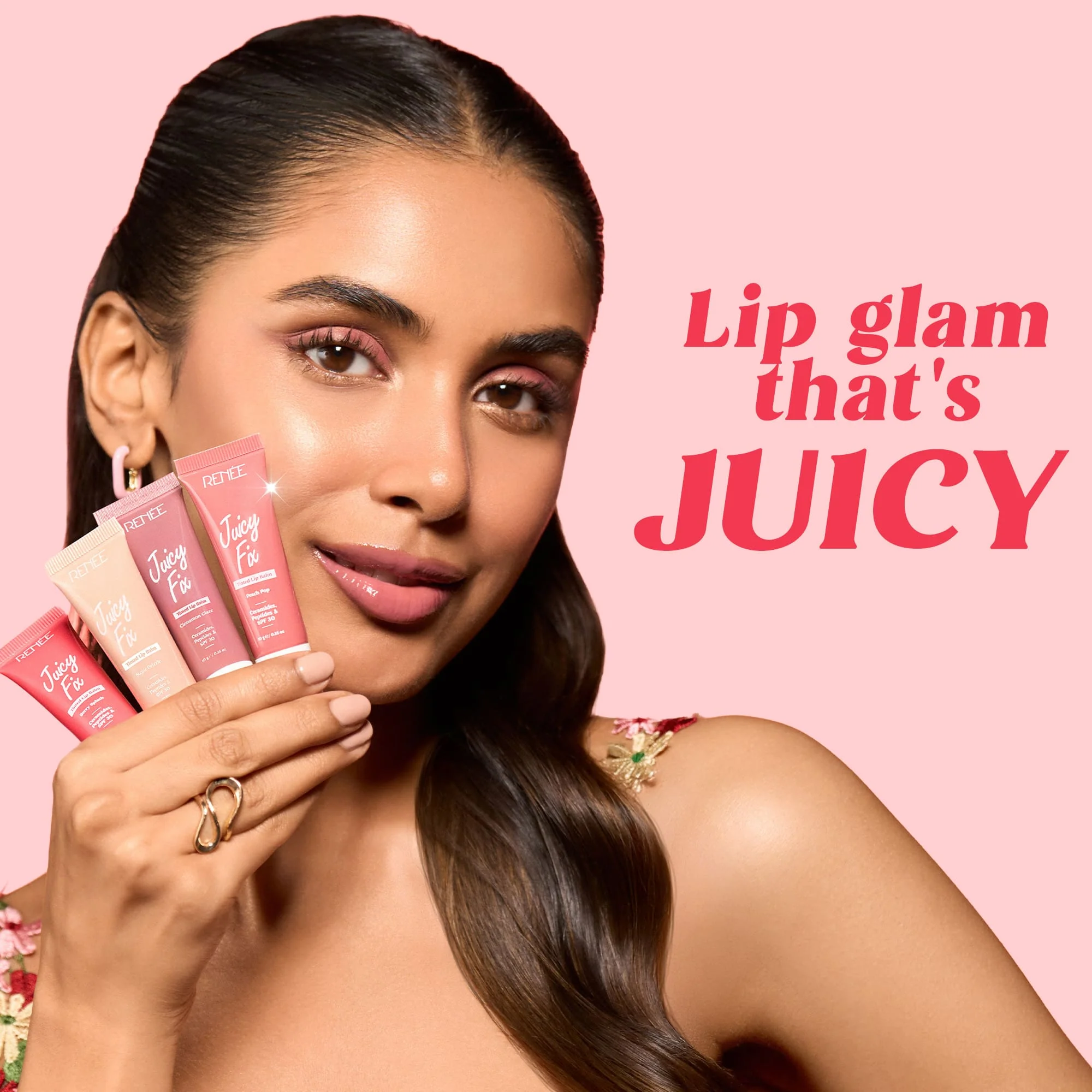 RENEE Juicy Fix Tinted Lip Balm With SPF 30, 10g - Image 35