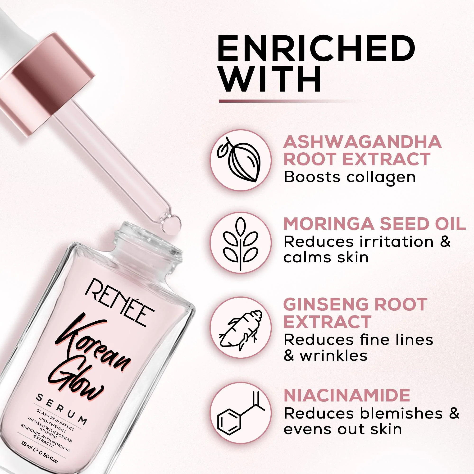 RENEE Korean Glow Serum, 15ml - Image 4