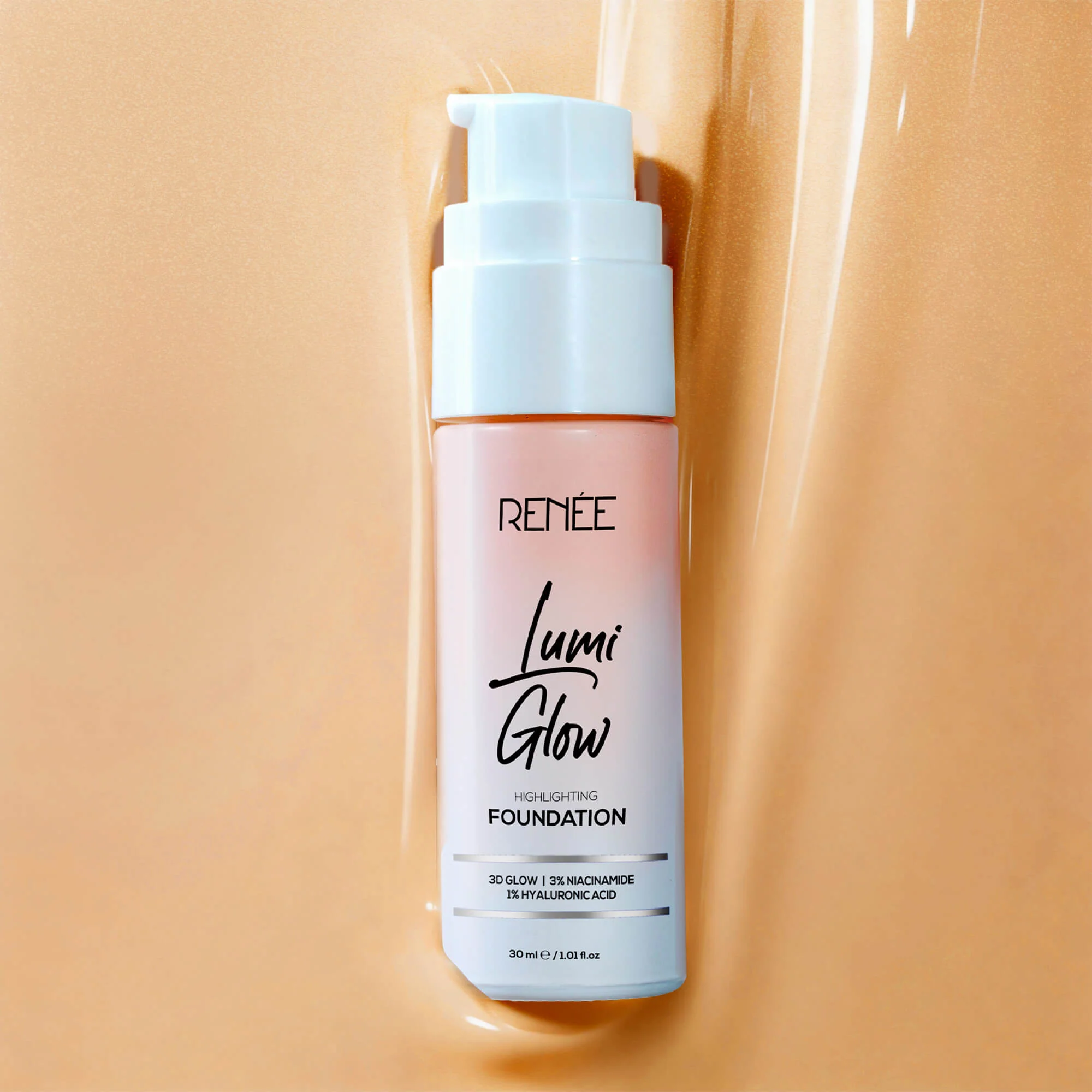 RENEE Lumi Glow Highlighting Liquid Foundation With Dewy Finish, Buildable Coverage & 3D Glow, 30 ml - Image 19