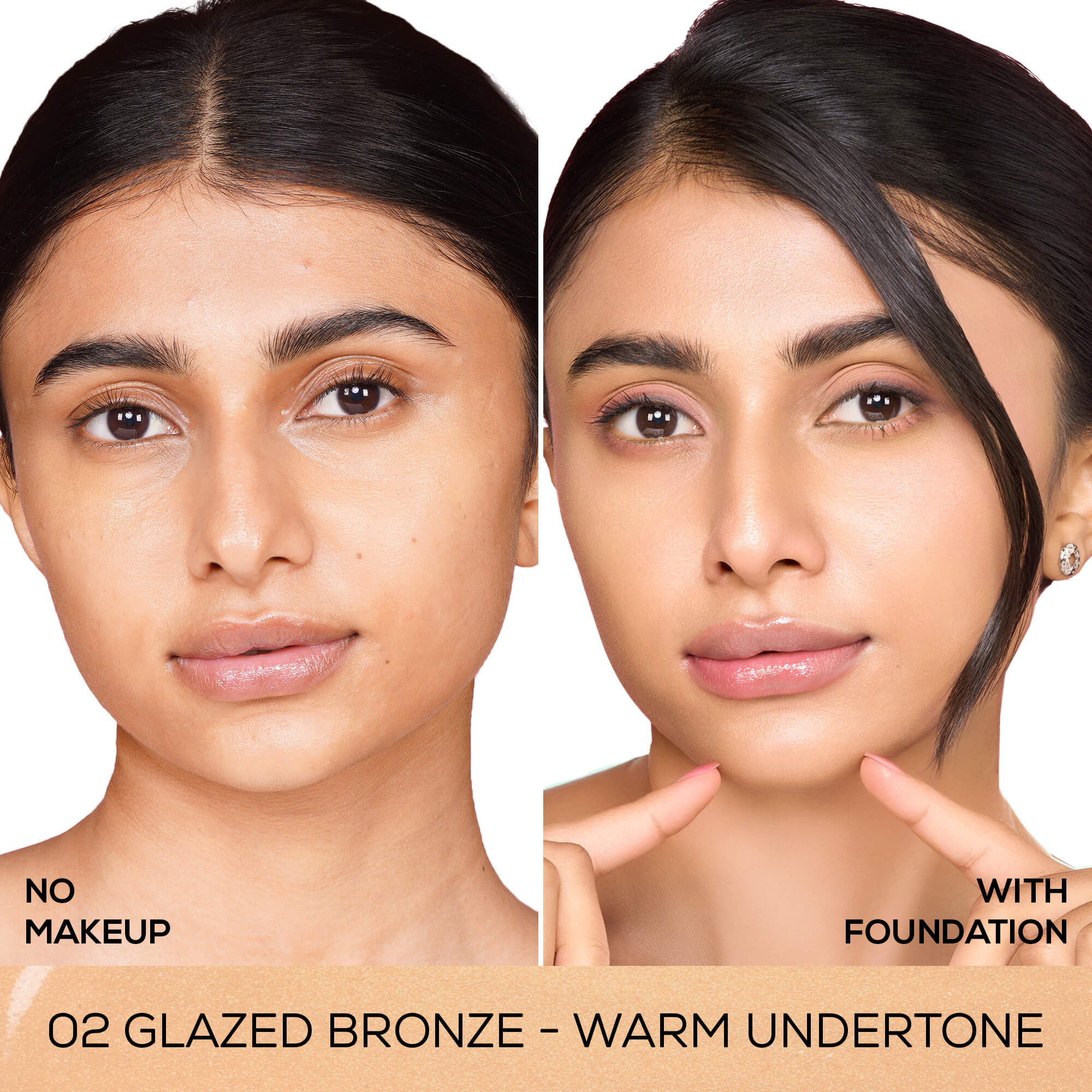 RENEE Lumi Glow Highlighting Liquid Foundation With Dewy Finish, Buildable Coverage & 3D Glow, 30 ml - Image 9