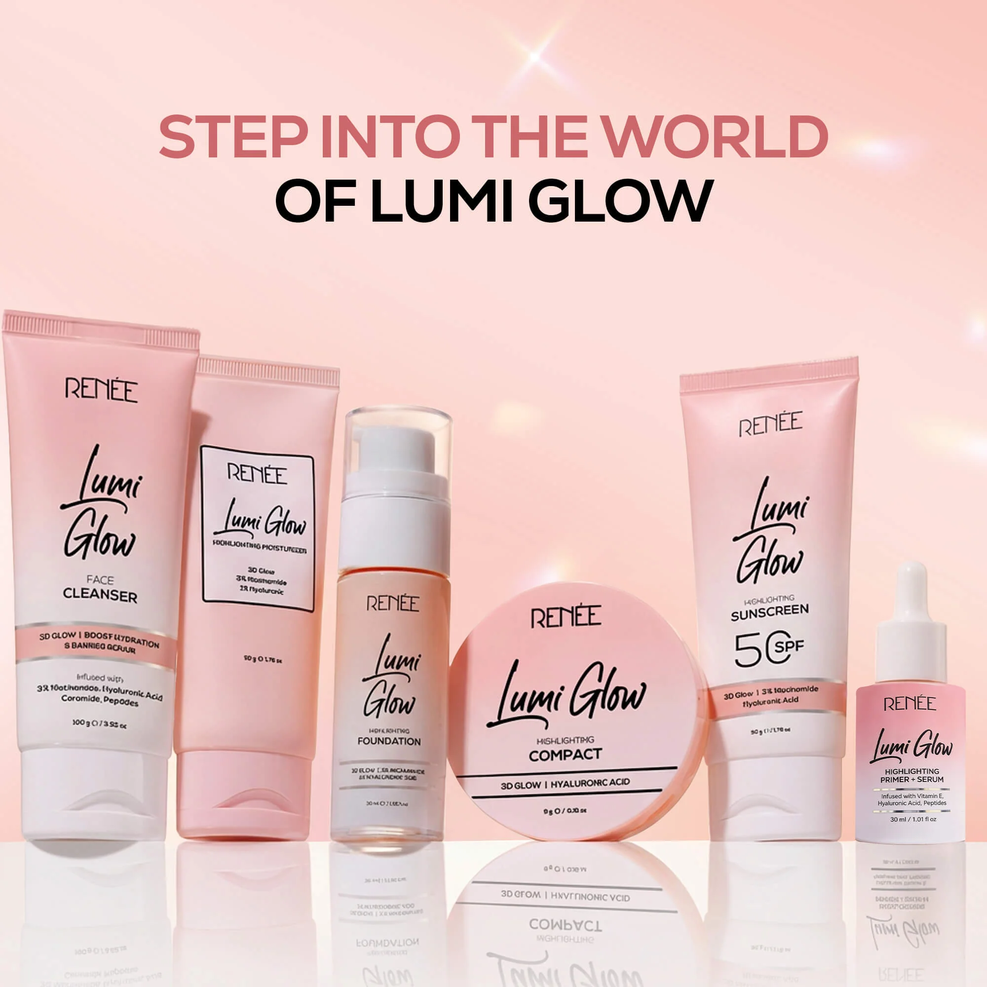 RENEE Lumi Glow Highlighting Primer + Serum With Hyaluronic Acid For Luminous & 3D Glow, 30ml - Image 7