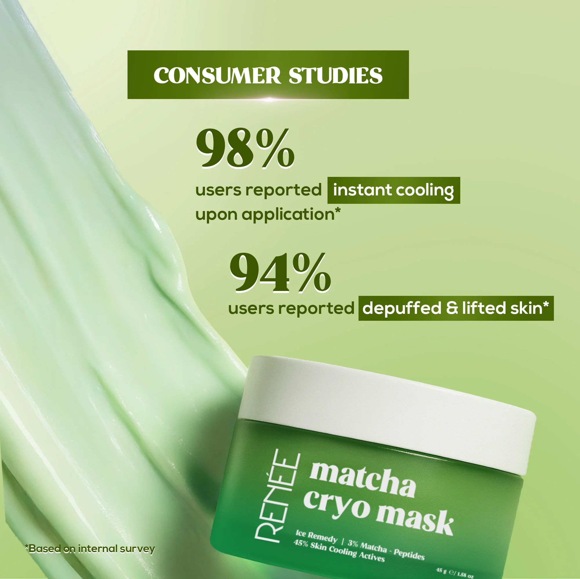 RENEE Matcha Cryo Face Cooling Mask, 45 g - Image 8