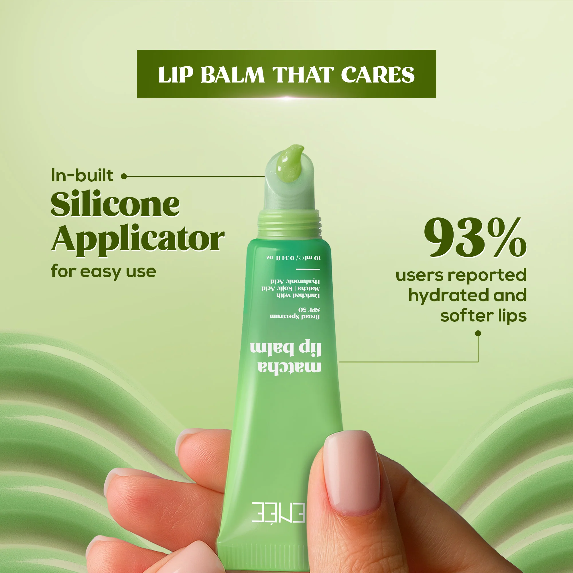 RENEE Matcha Lip Balm With SPF 50, 10 g - Image 5