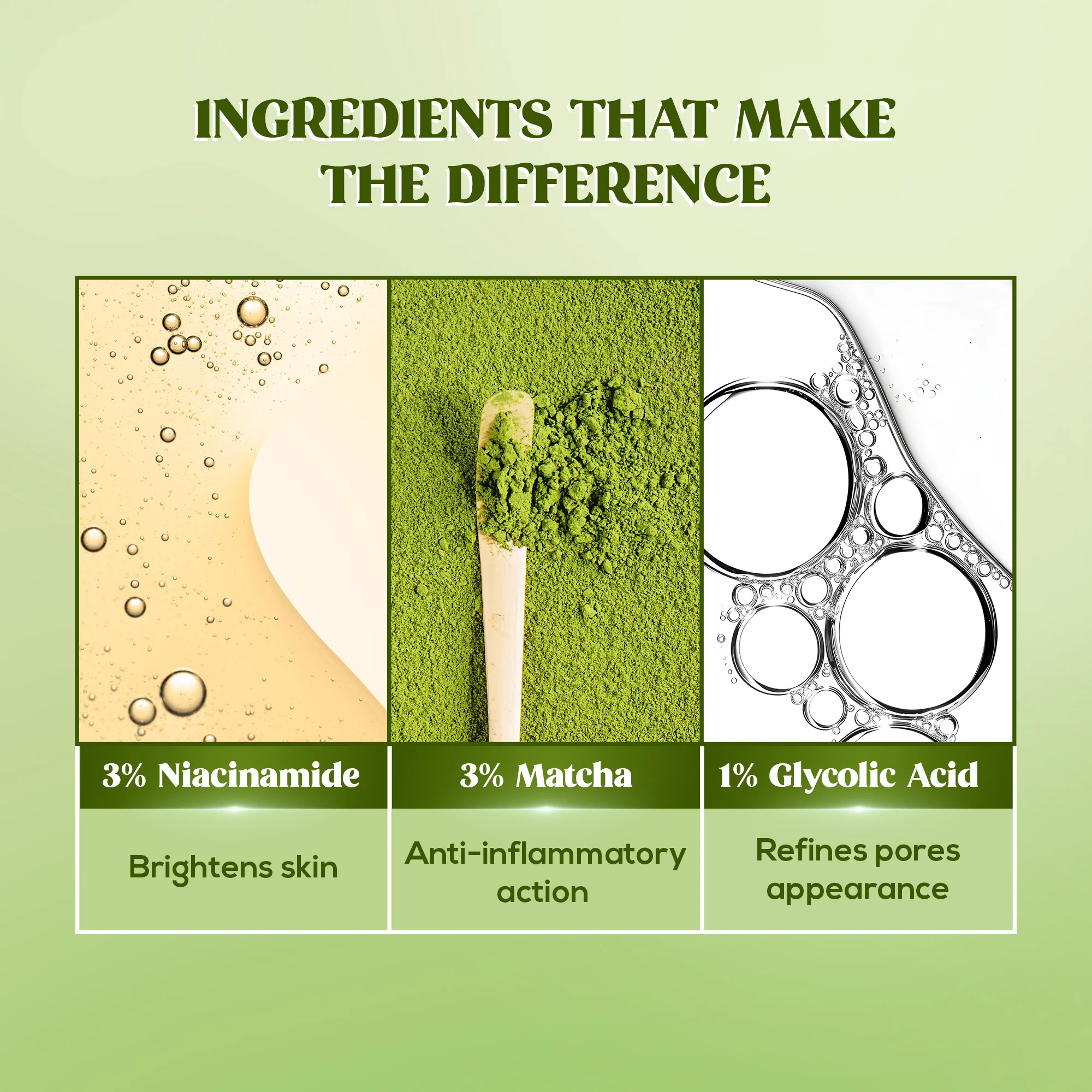 RENEE Matcha Refreshing Face Toner For Bright, Hydrated Skin - 60 ml - Image 4