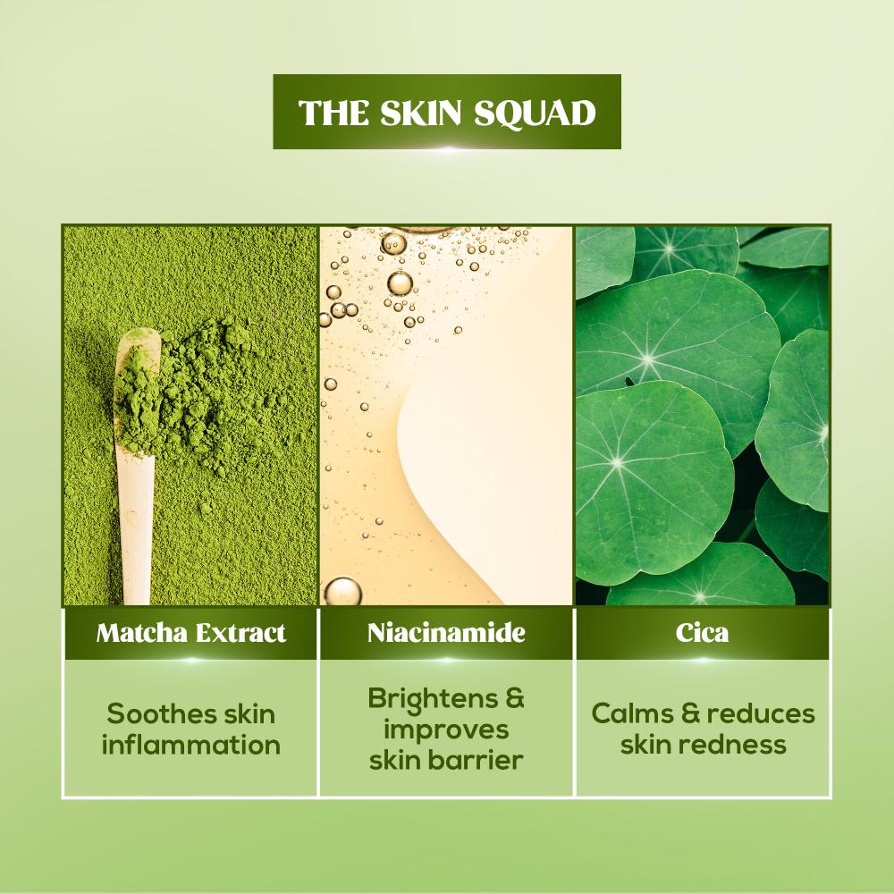 RENEE Matcha Face Serum For Hydration and Glow, 30ml - Image 3