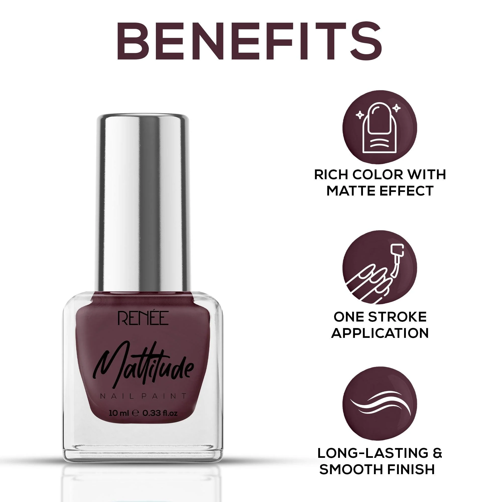RENEE Mattitude Nail Paint 10ml - Image 18