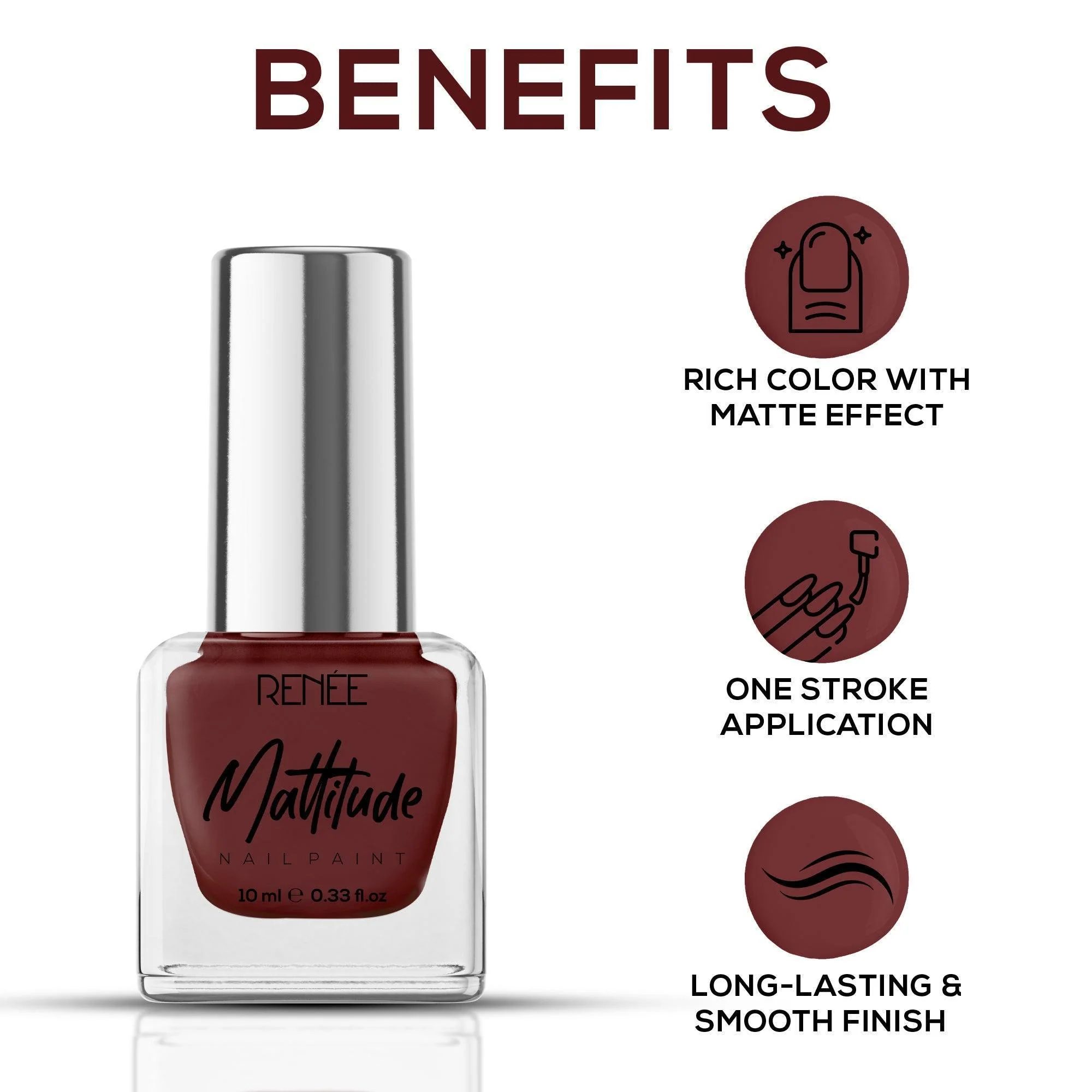 RENEE Mattitude Nail Paint 10ml - Image 74