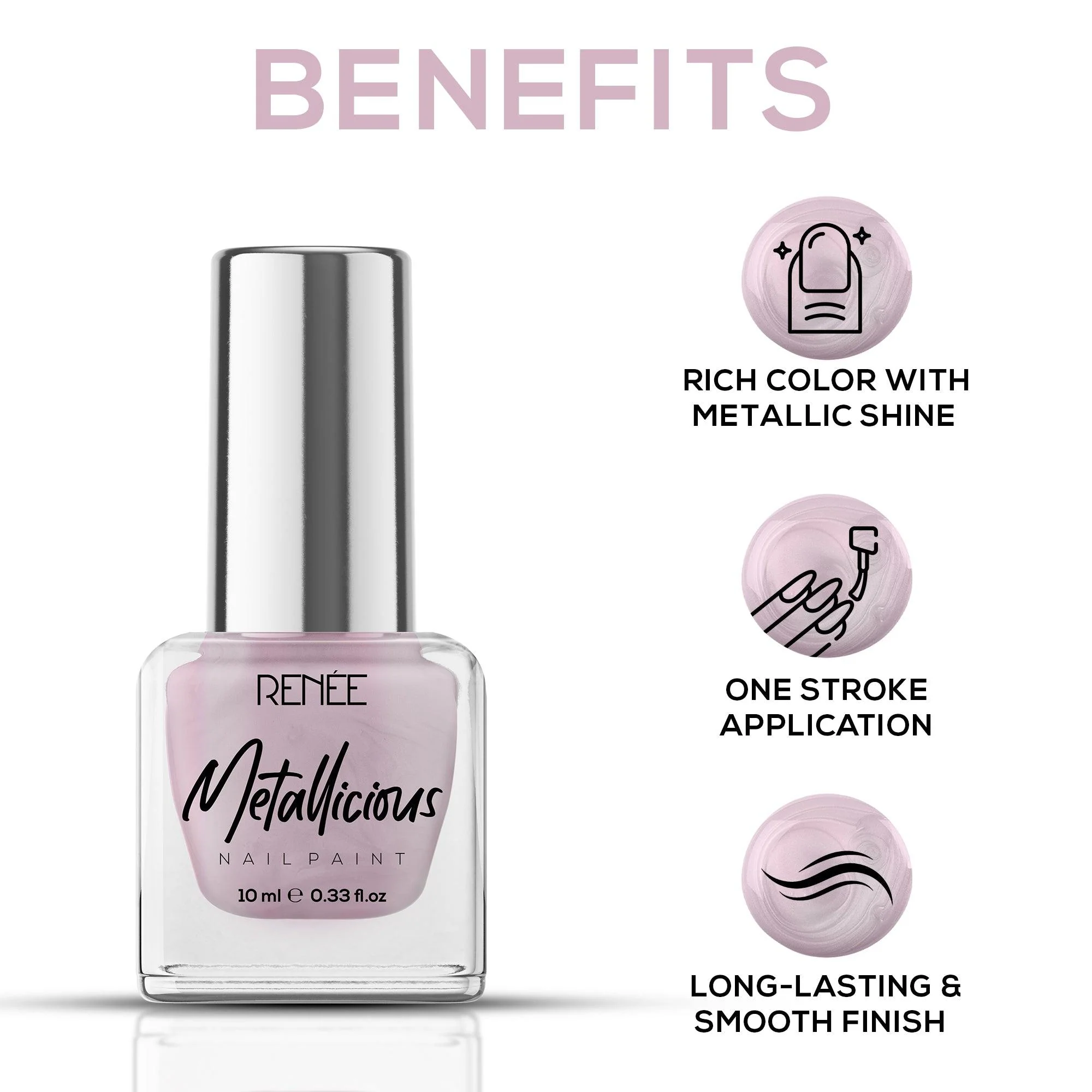 RENEE Metallicious Nail Paint 10ml - Image 23