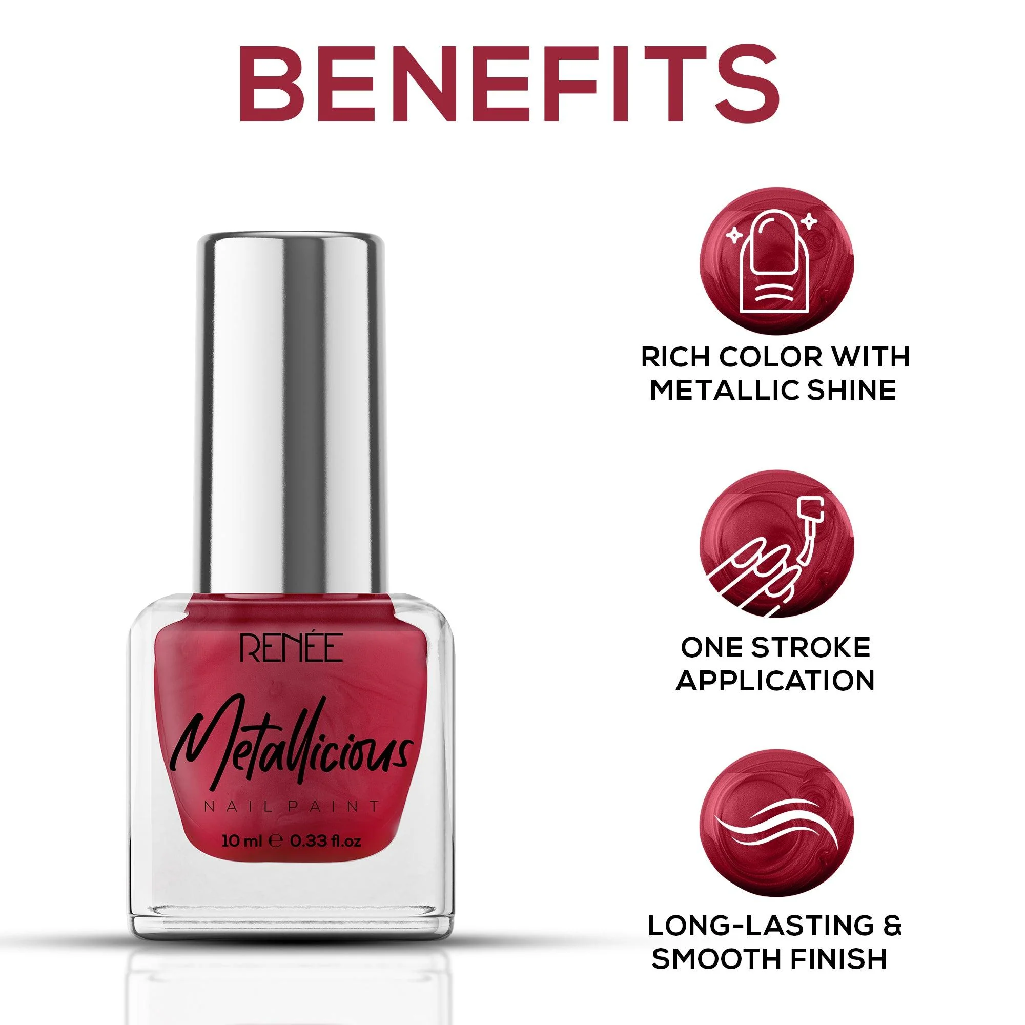 RENEE Metallicious Nail Paint 10ml - Image 33