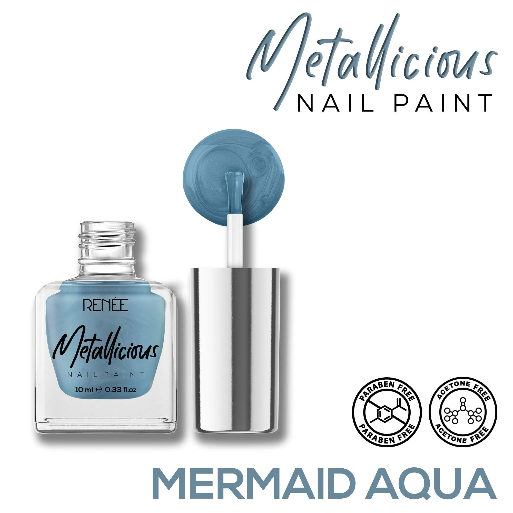 RENEE Metallicious Nail Paint 10ml - Image 56