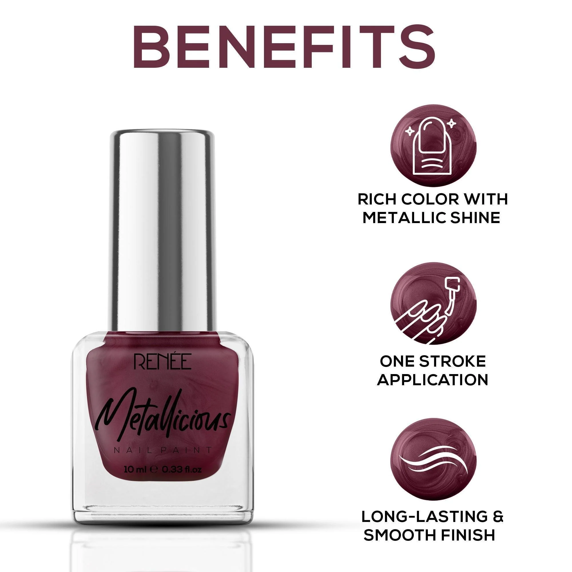 RENEE Metallicious Nail Paint 10ml - Image 69