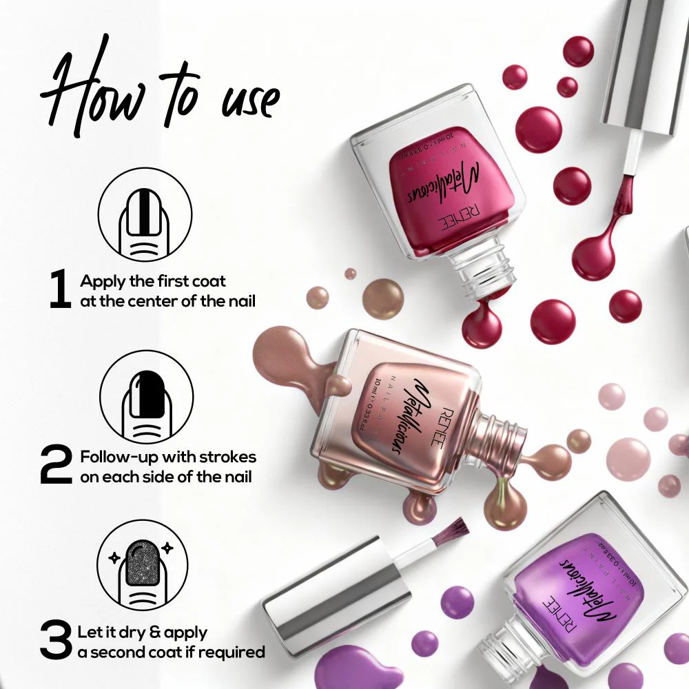 RENEE Metallicious Nail Paint 10ml - Image 92